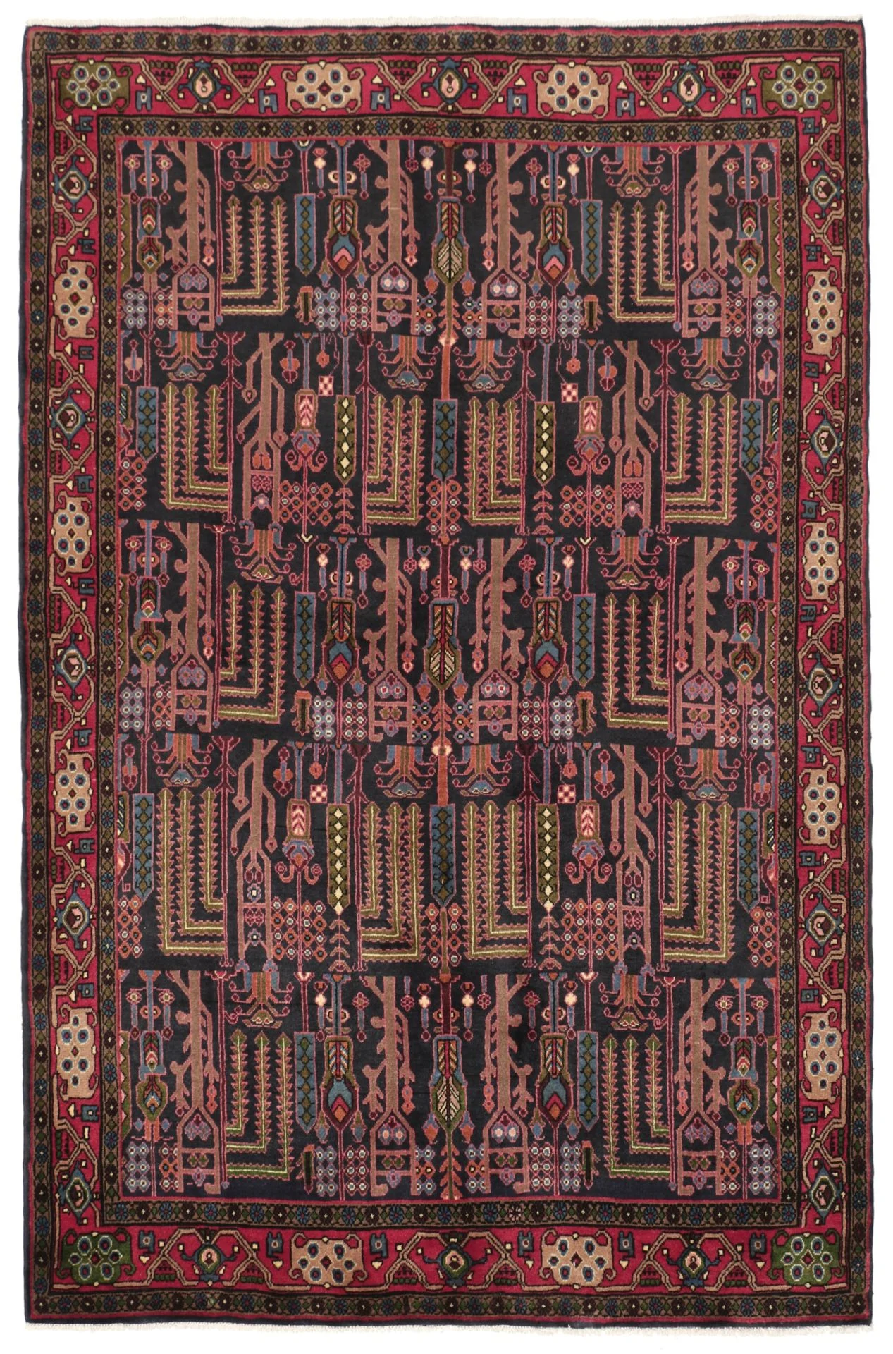 Hand-Knotted Persian Rug, 152 × 230 cm, Wool