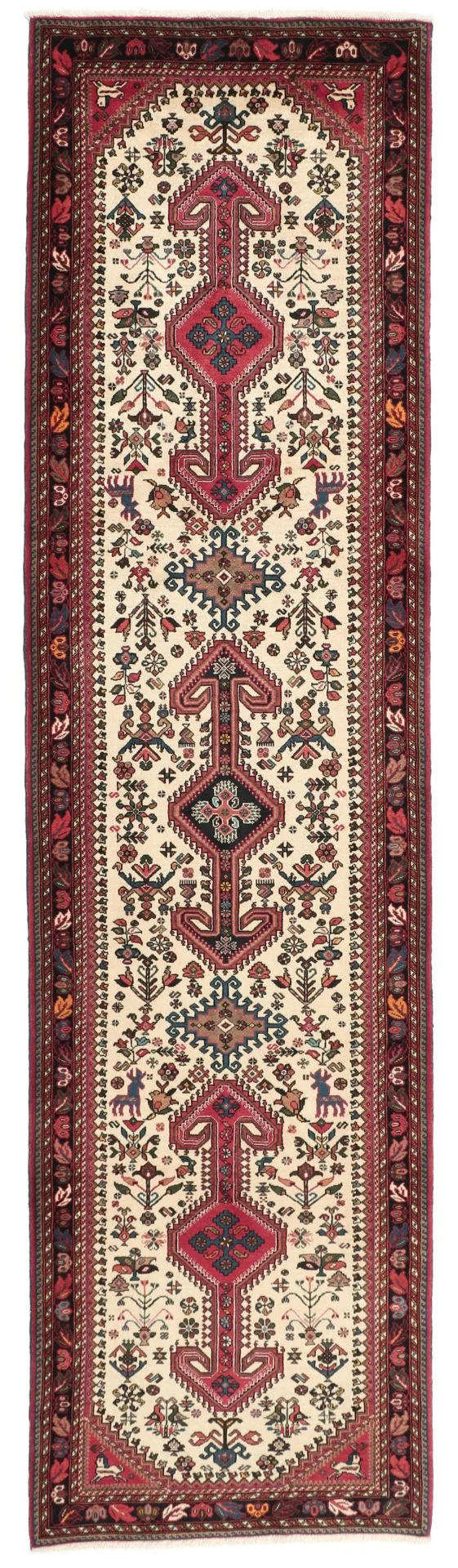 Hand-Knotted Persian Rug, 83 × 312 cm, Wool