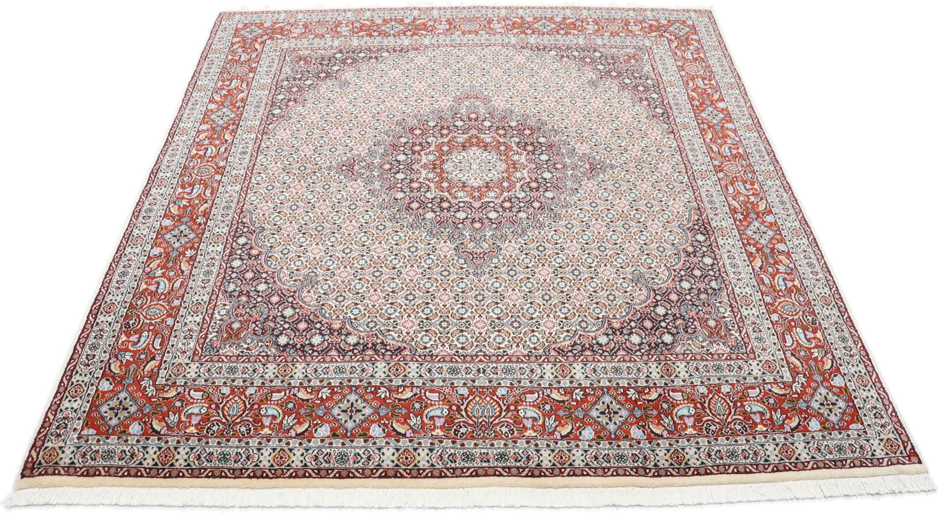 Alternative view of Moud Persian Rug 192 × 205 cm in Wool, hand-knotted