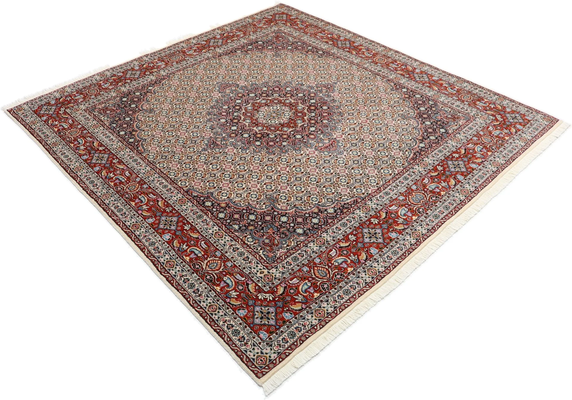Moud Persian Rug 192 × 205 cm in Wool, hand-knotted - Image 4