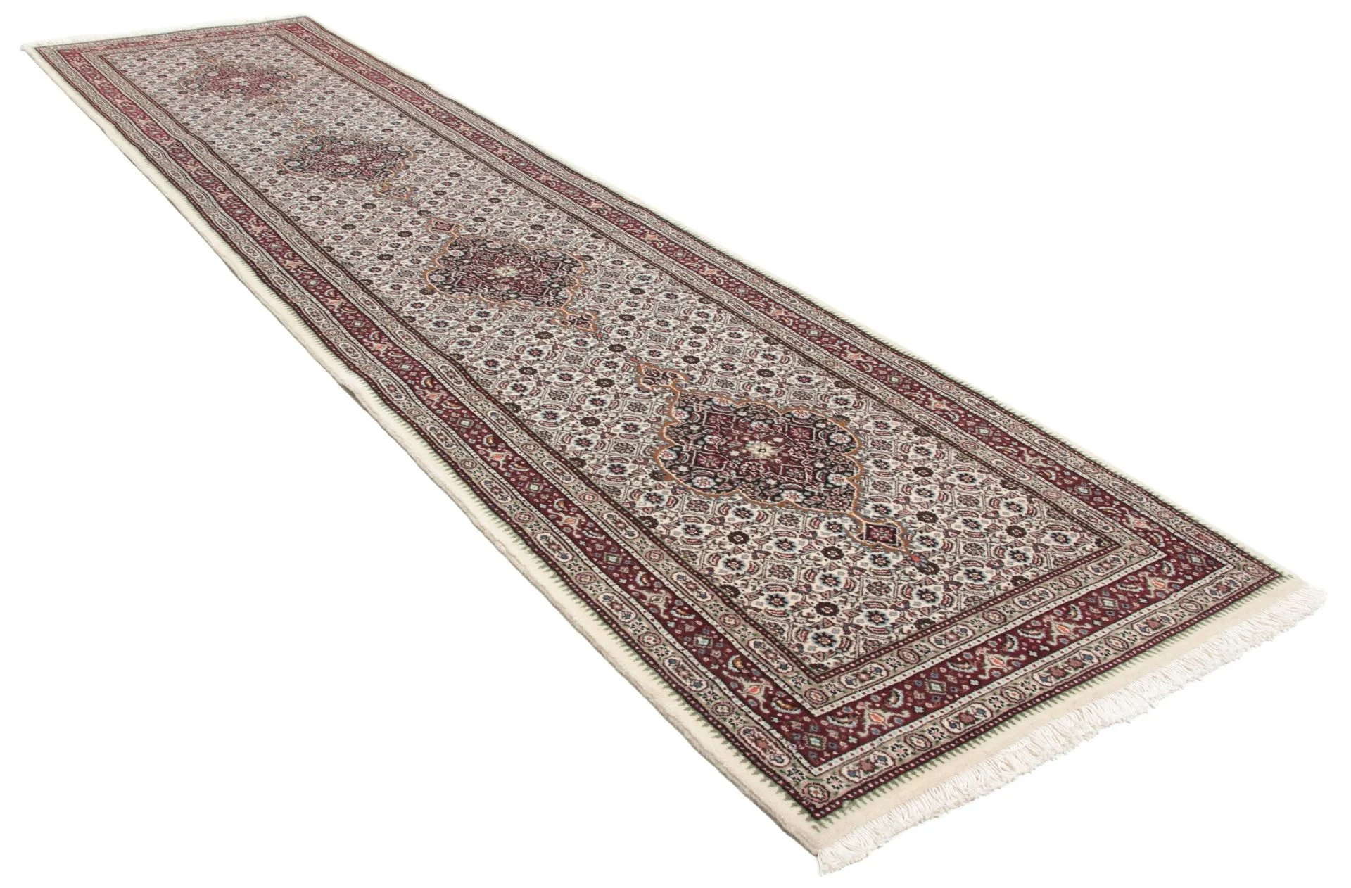 Alternative view of Wool Moud Persian Rug 72 × 295 cm, hand-knotted