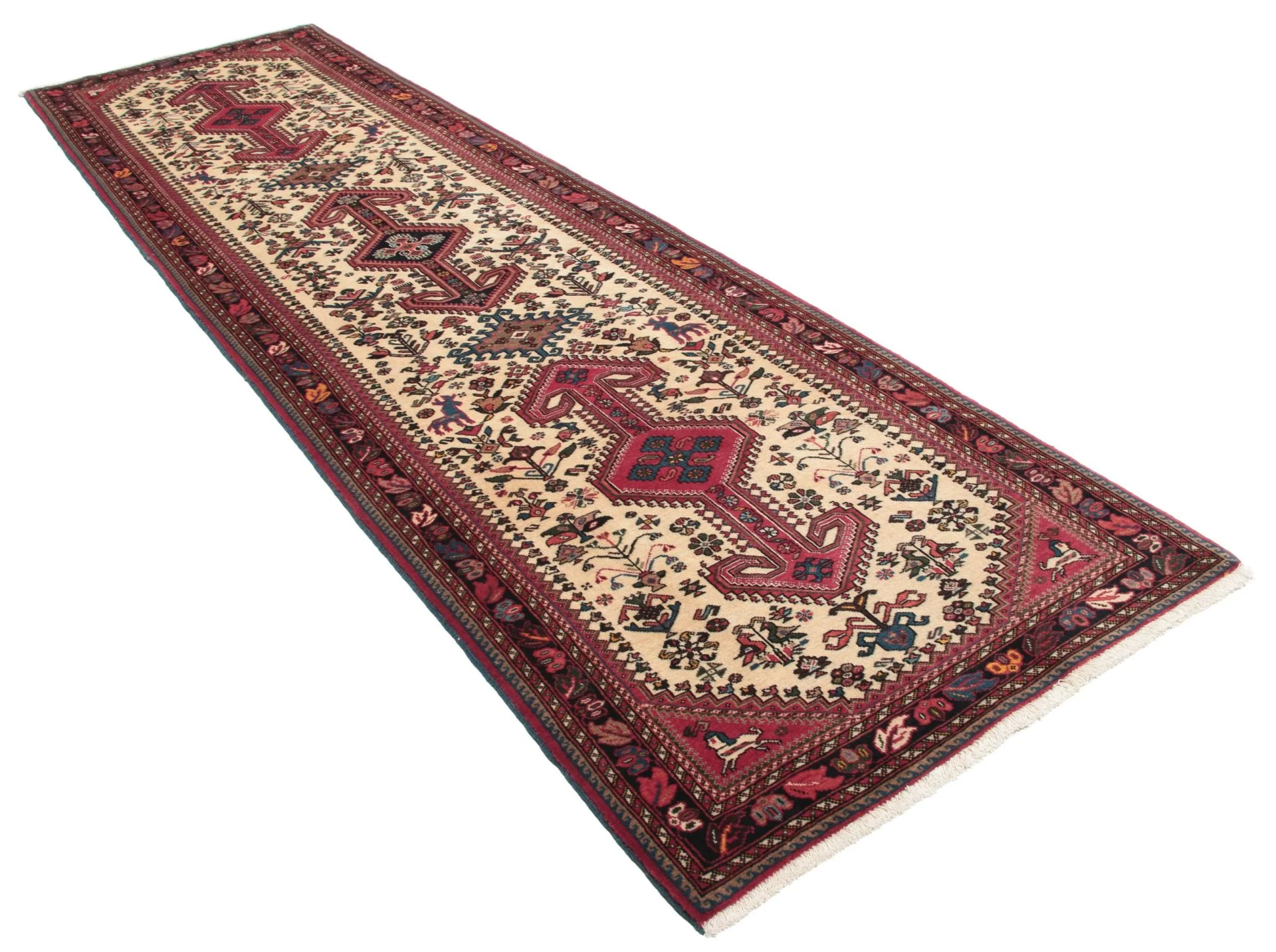Alternative view of Hand-Knotted Persian Rug, 83 × 312 cm, Wool