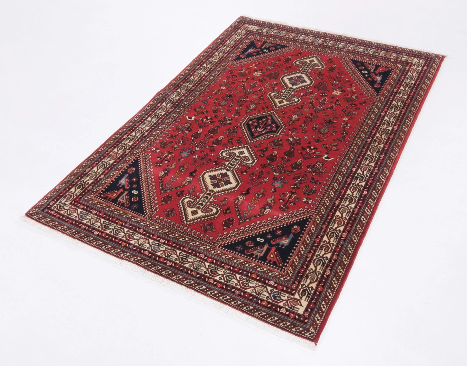 Alternative view of Hand-Knotted Persian Rug, 140 × 216 cm, Wool