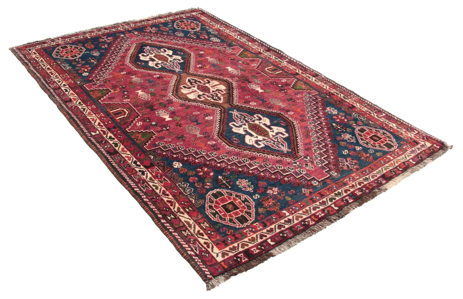 Alternative view of Wool Qashqai Persian Rug 125 × 186 cm, hand-knotted