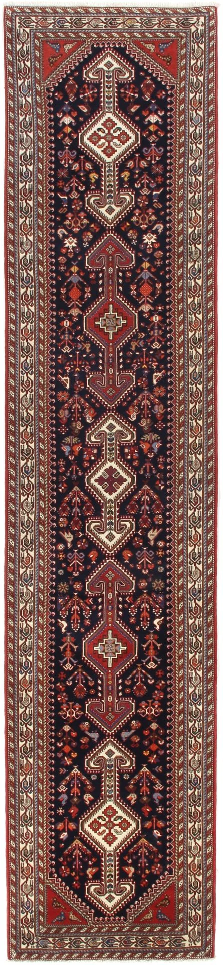 Persian Rug 80 × 400 cm in Wool, hand-knotted