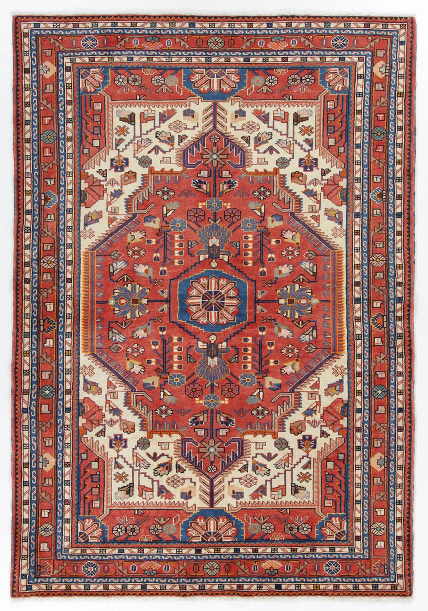 Persian Rug 157 × 222 cm in Wool, hand-knotted
