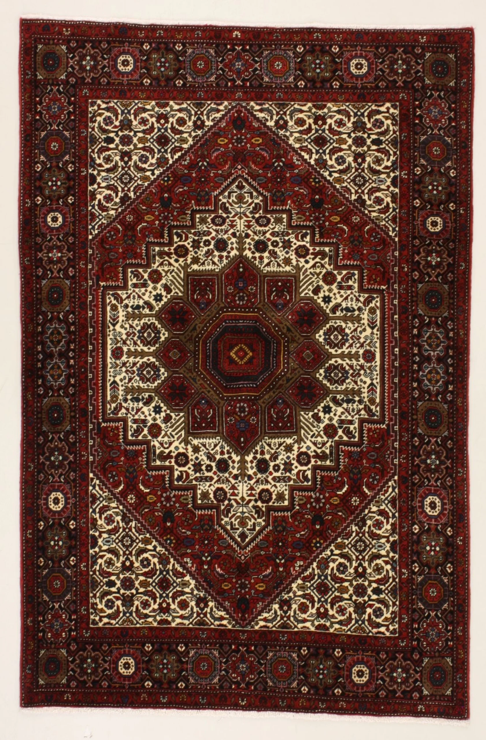 Hand-Knotted Persian Rug, 127 × 195 cm, Wool