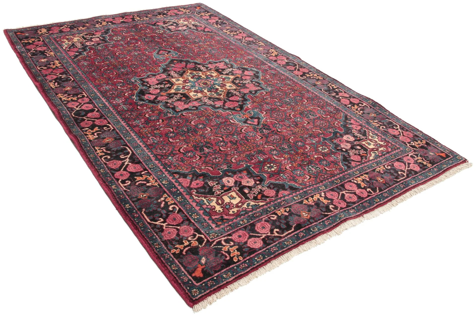 Alternative view of Hand-Knotted Bijar Persian Rug, 135 × 203 cm, Wool