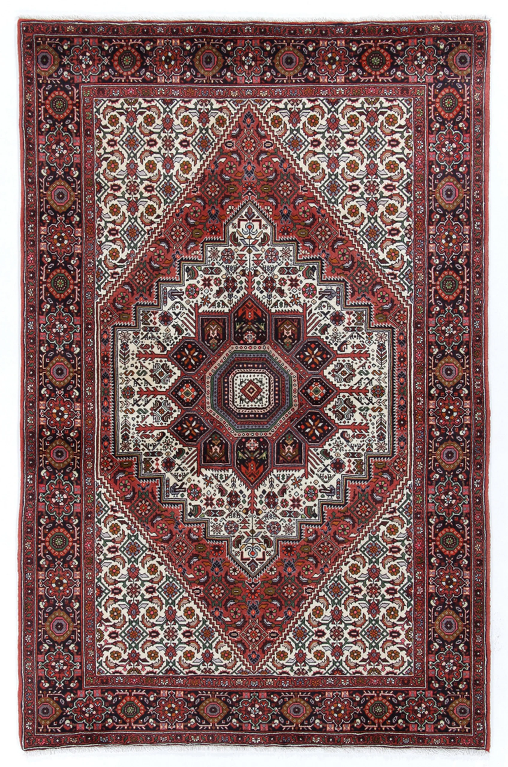 Persian Rug 130 × 200 cm in Wool, hand-knotted