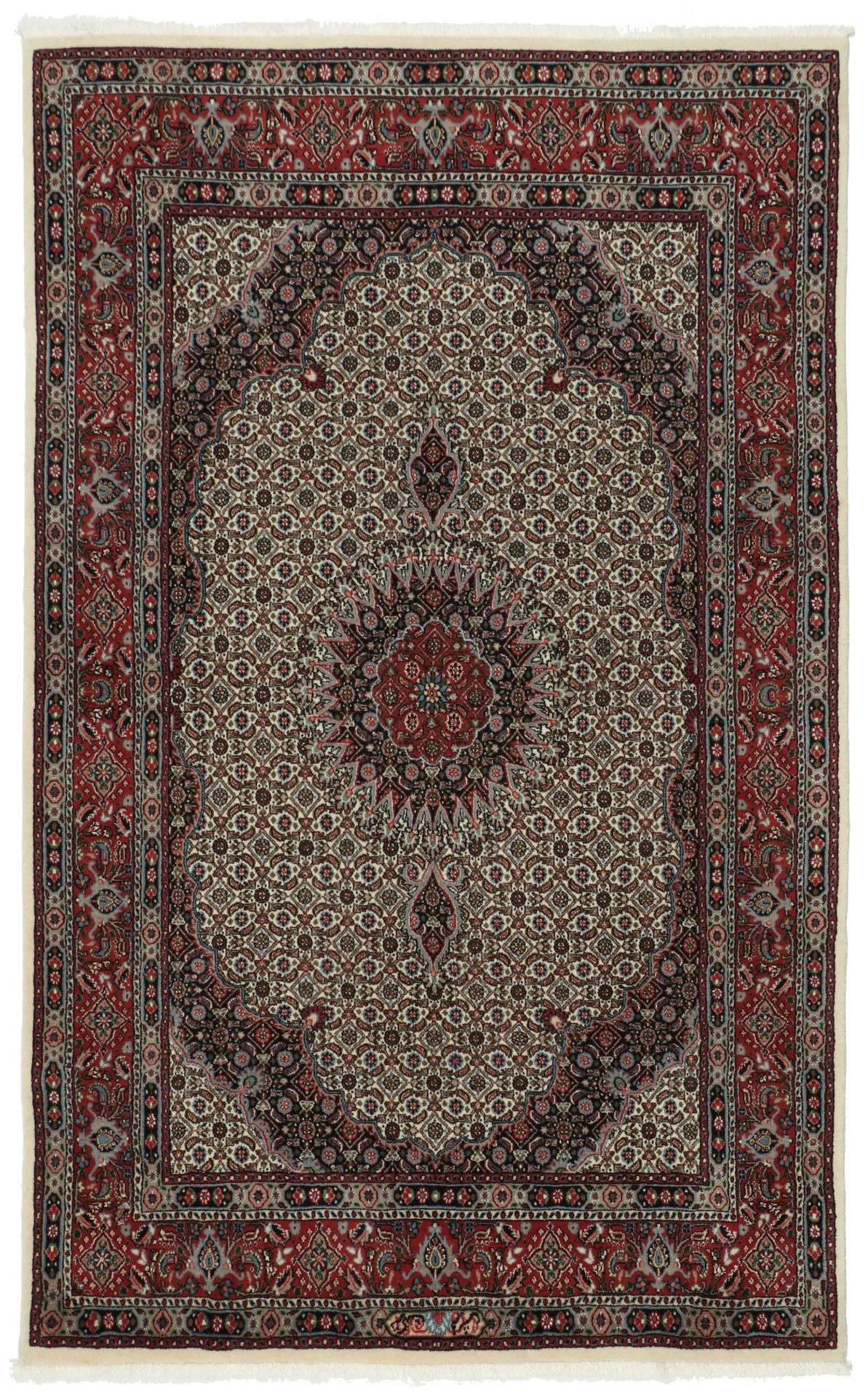 Wool Moud Persian Rug 140 × 202 cm, hand-knotted