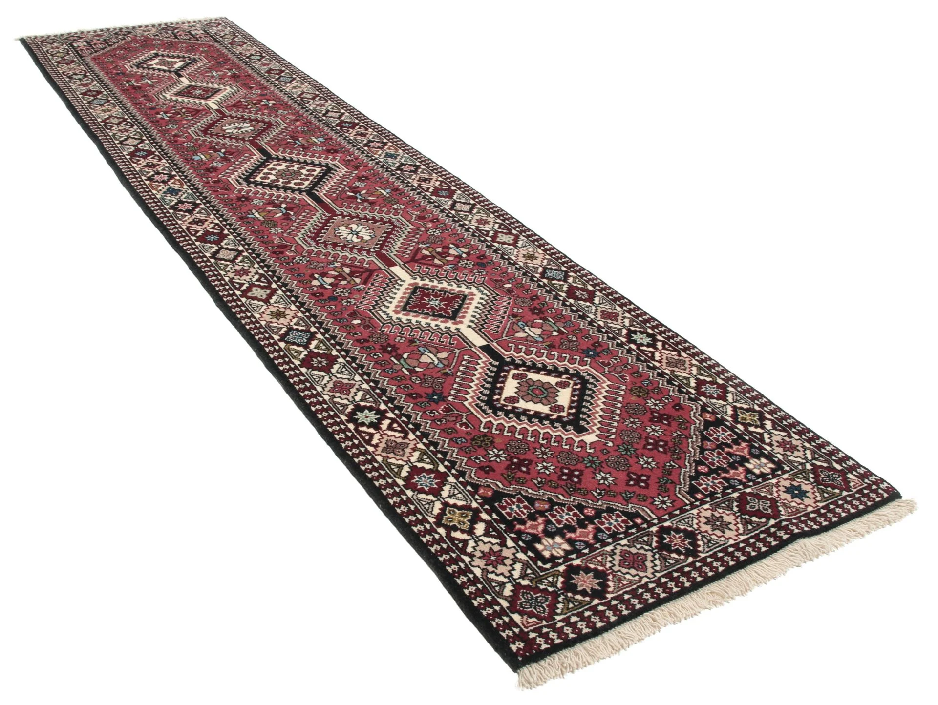 Alternative view of Wool Persian Rug 72 × 292 cm, hand-knotted