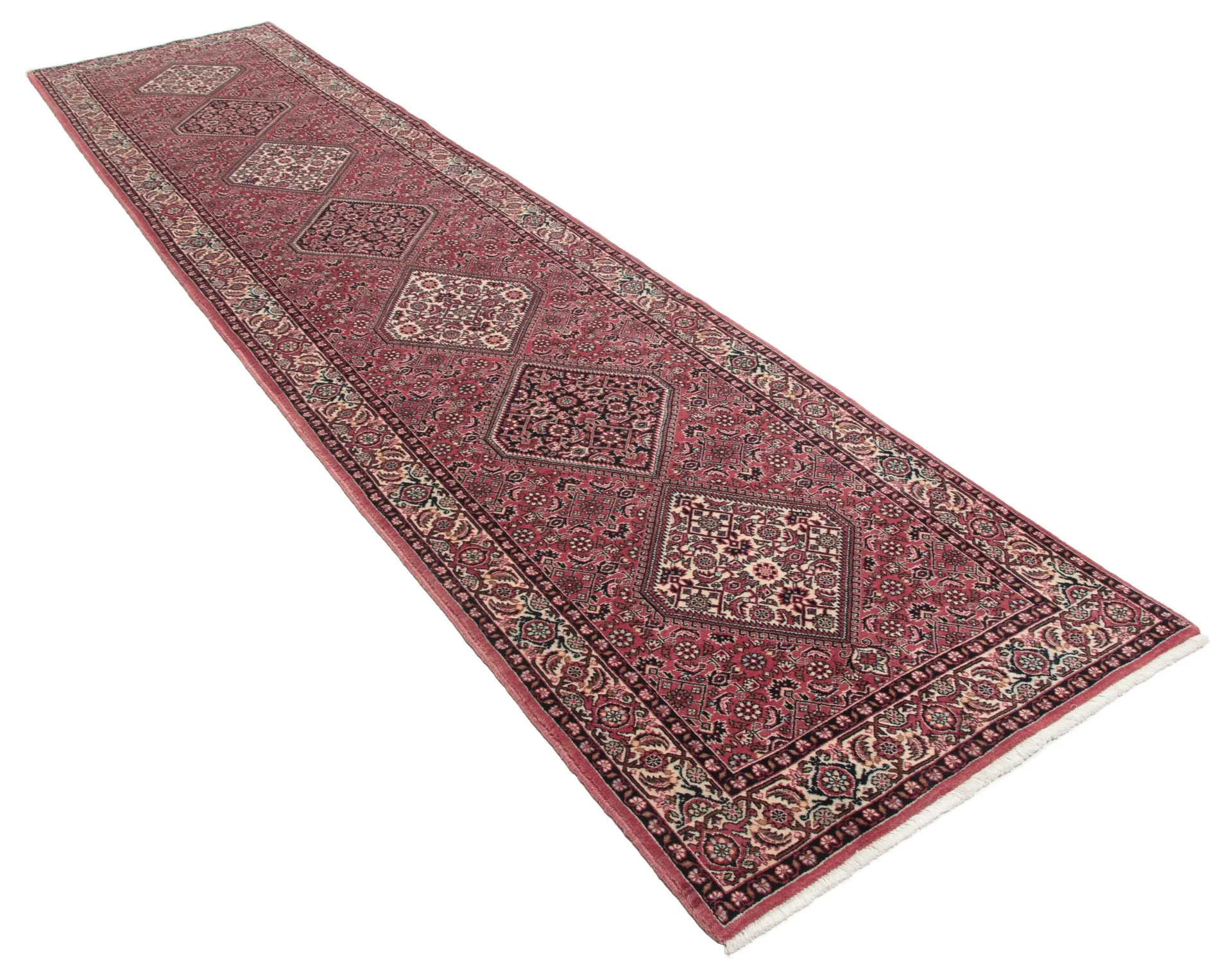 Alternative view of Bijar Persian Rug 87 × 387 cm in Wool, hand-knotted