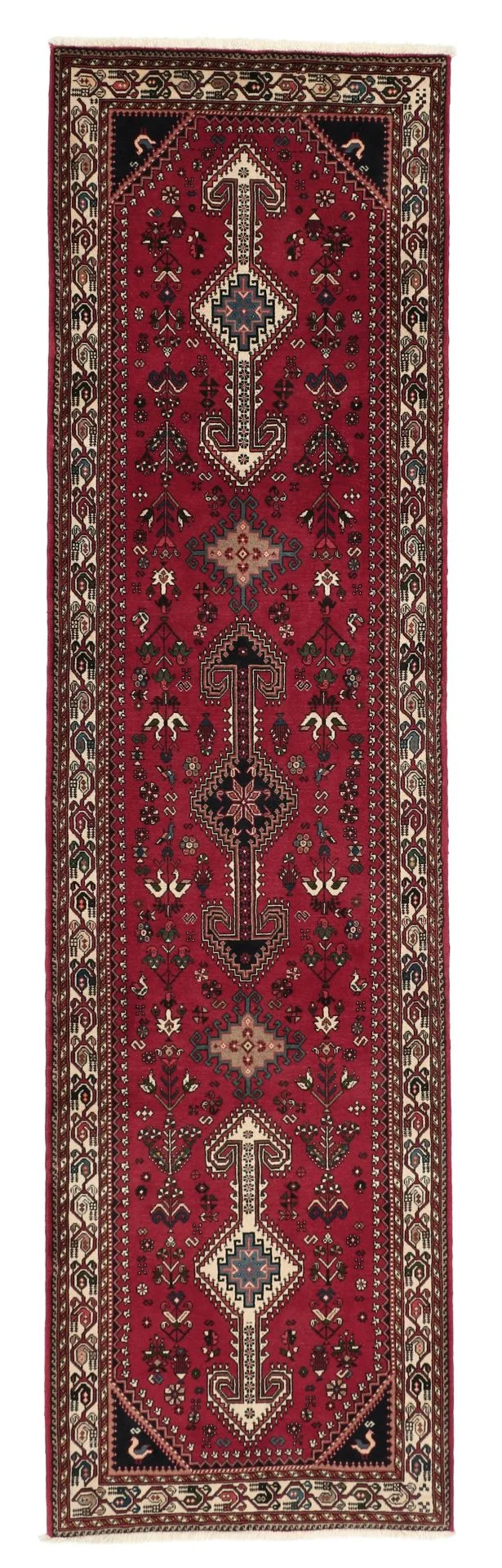 Hand-Knotted Persian Rug, 80 × 300 cm, Wool