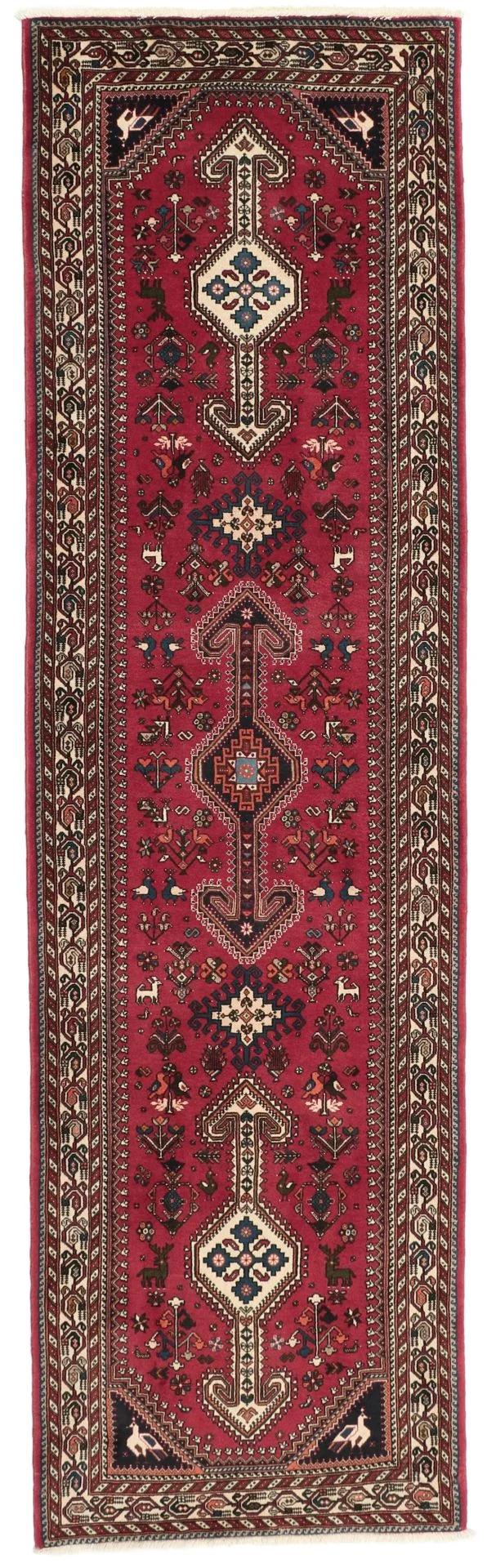 Wool Persian Rug 85 × 300 cm, hand-knotted
