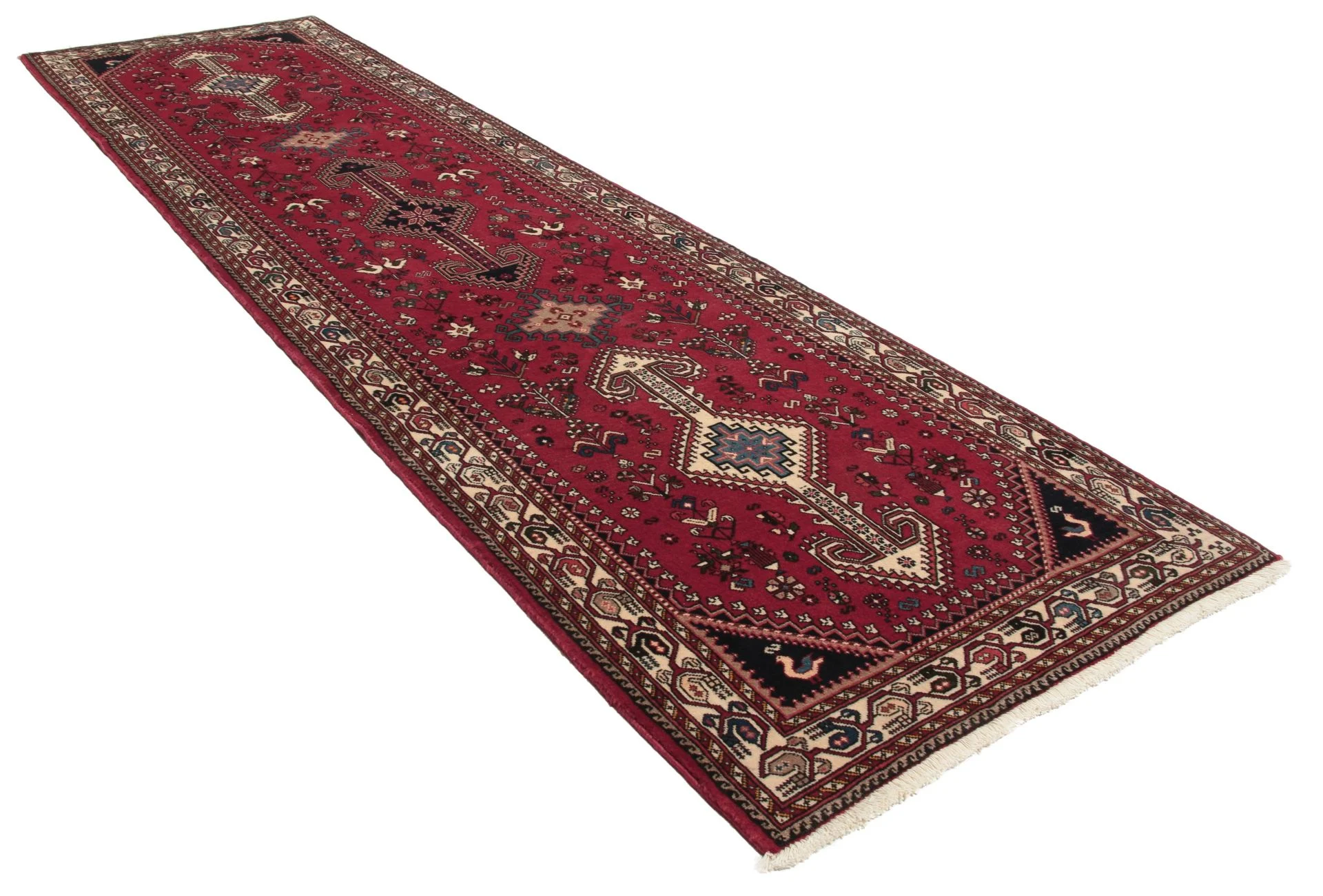 Alternative view of Hand-Knotted Persian Rug, 80 × 300 cm, Wool