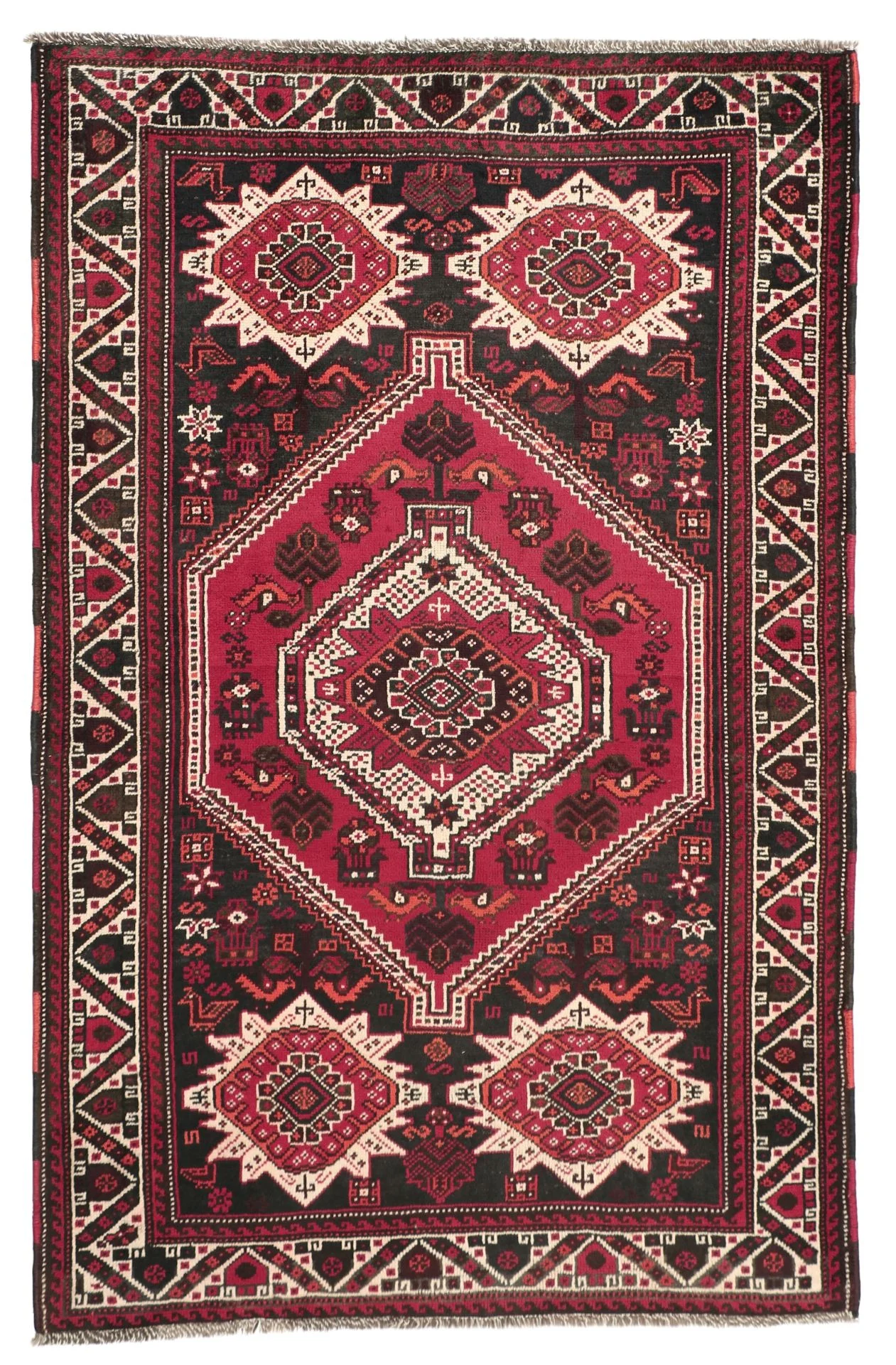 Qashqai Persian Rug 116 × 180 cm in Wool, hand-knotted