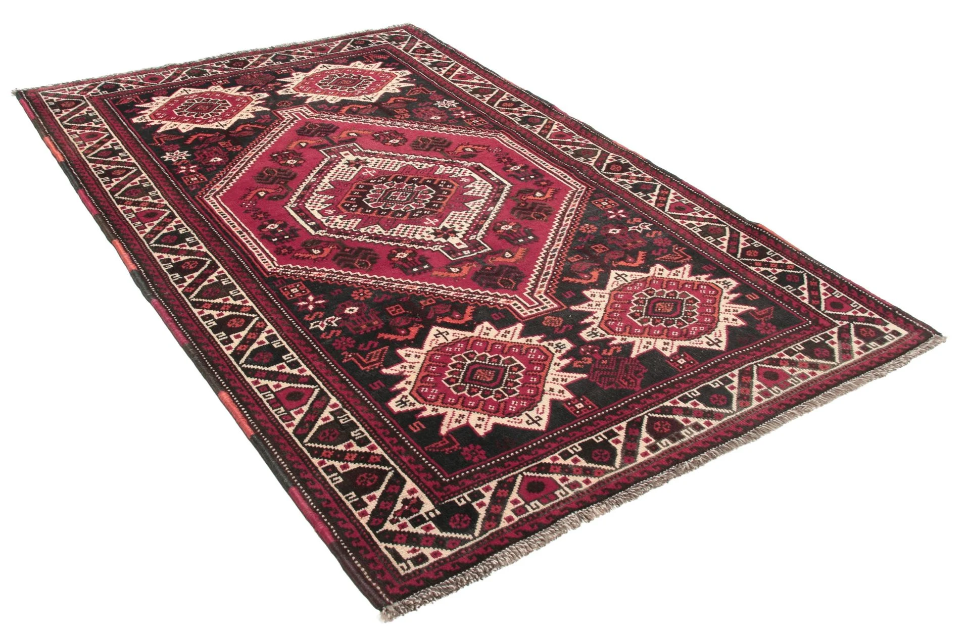 Alternative view of Qashqai Persian Rug 116 × 180 cm in Wool, hand-knotted