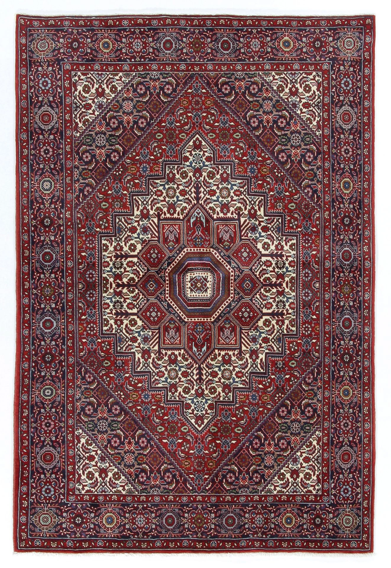 Hand-Knotted Persian Rug, 130 × 195 cm, Wool