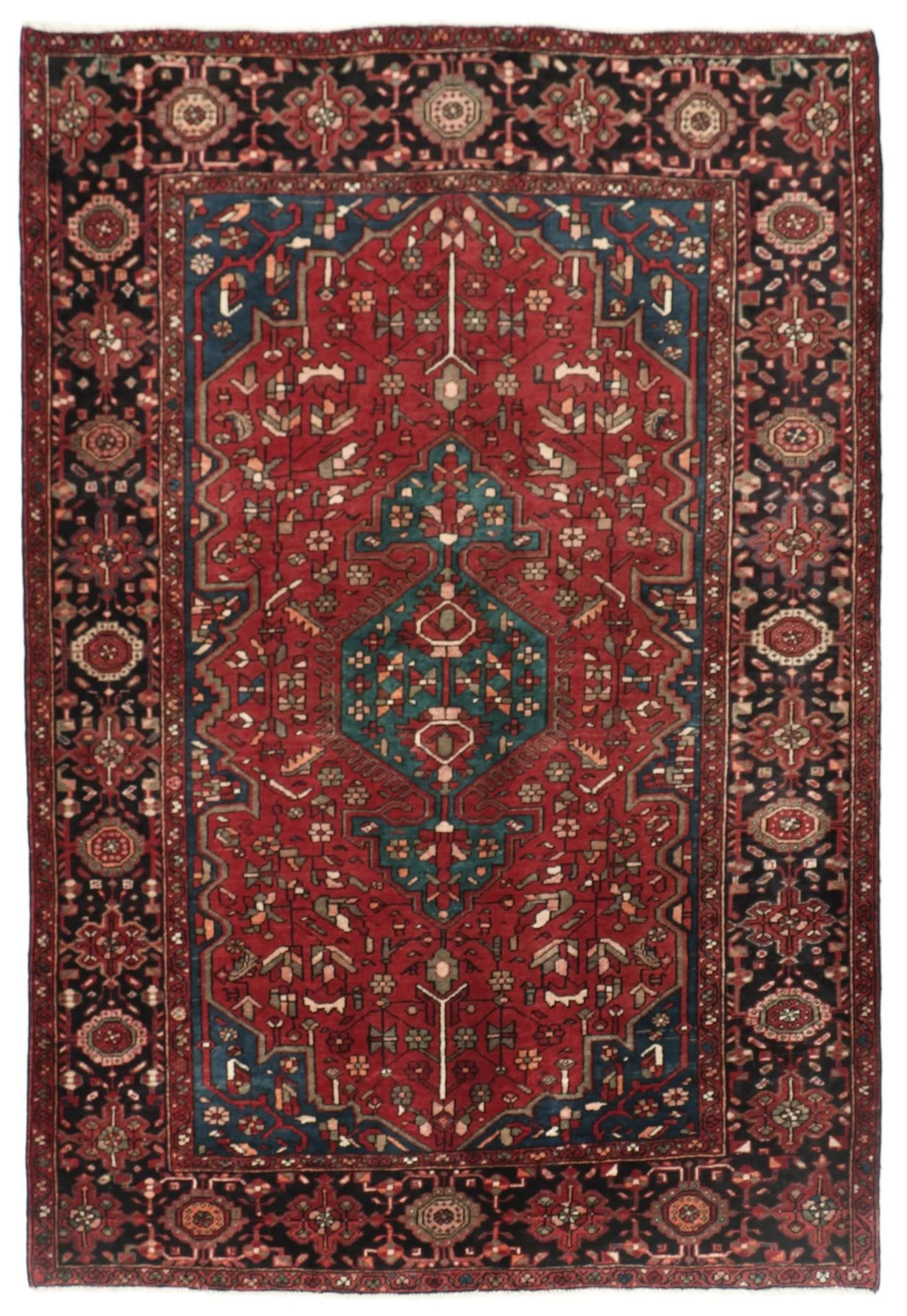 Persian Rug 130 × 195 cm in Wool, hand-knotted