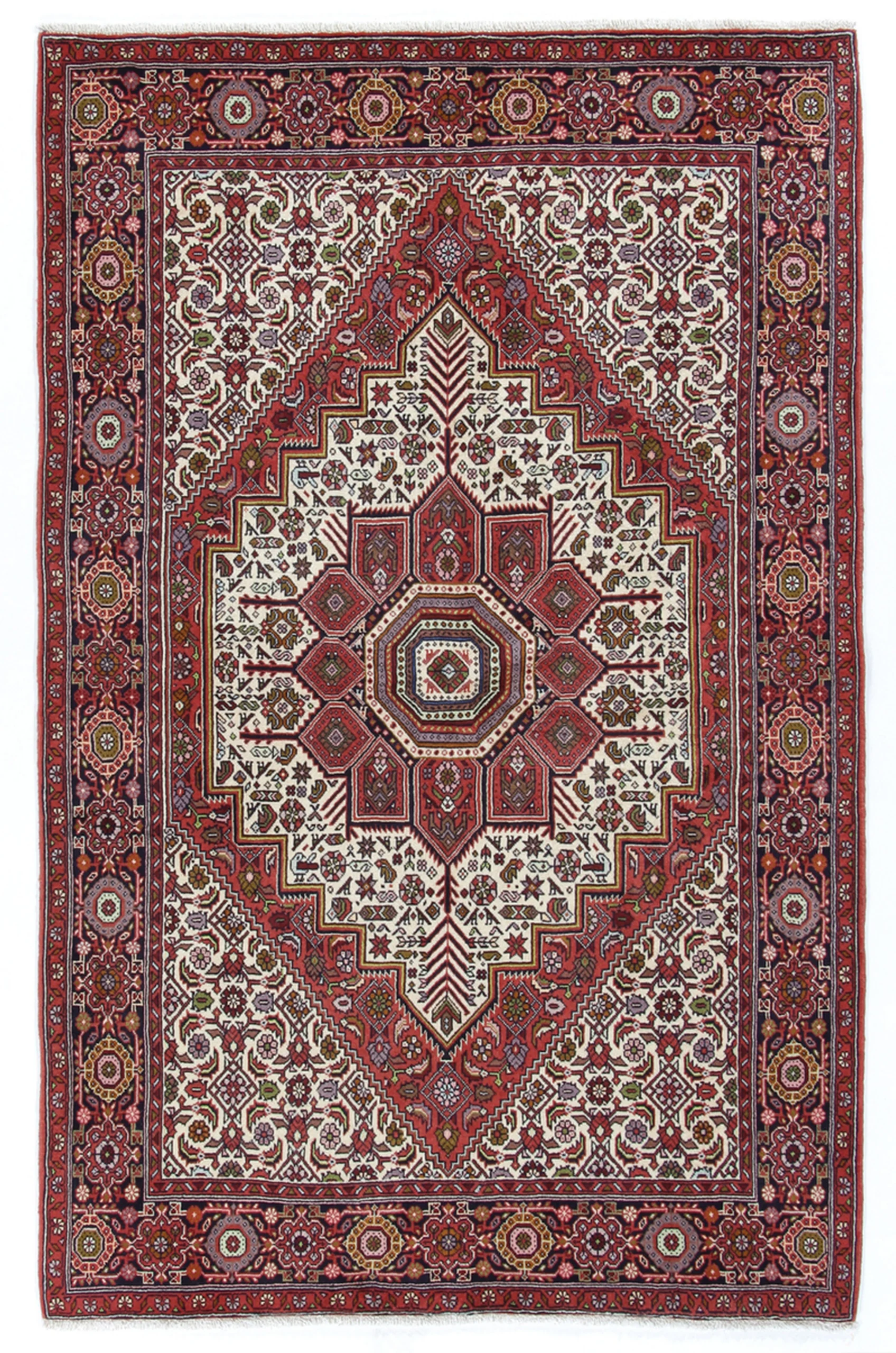Persian Rug 135 × 210 cm in Wool, hand-knotted