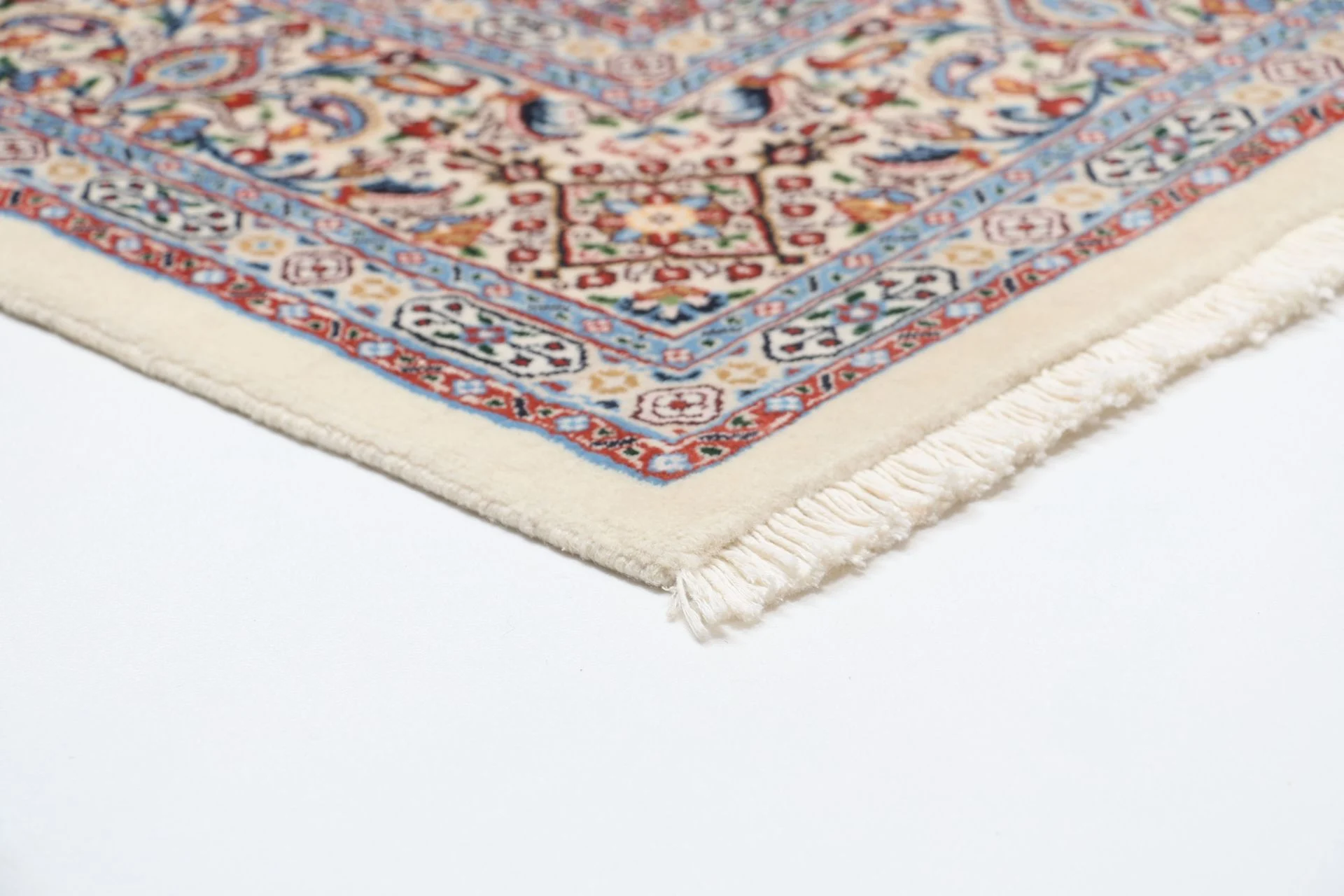 Hand-Knotted Moud Persian Rug, 165 × 235 cm, Wool - Image 6