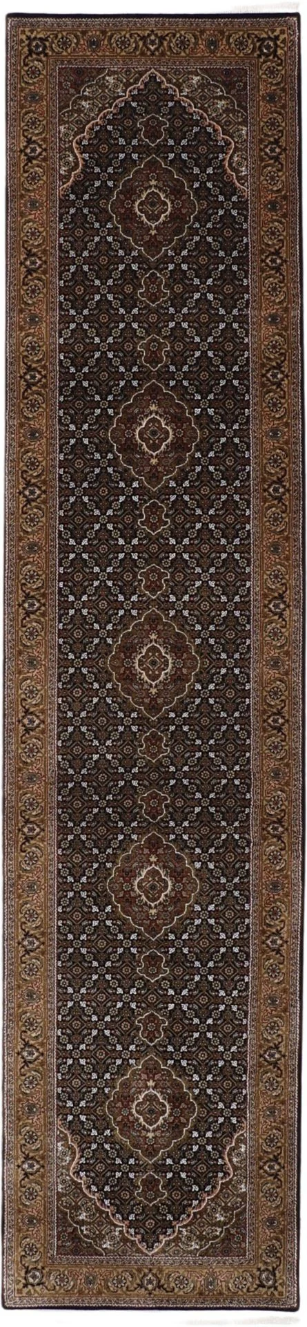 Wool Indian Rug 81 × 353 cm, hand-knotted