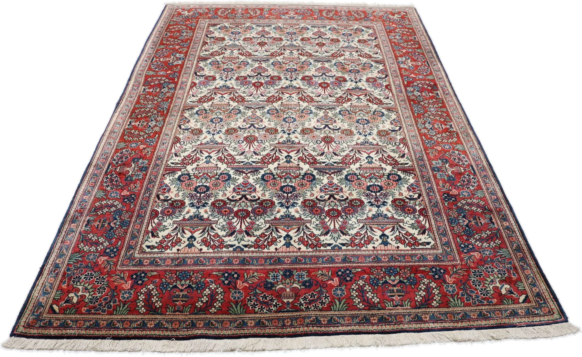 Alternative view of Hand-Knotted Kashan Persian Rug, 132 × 210 cm, Wool