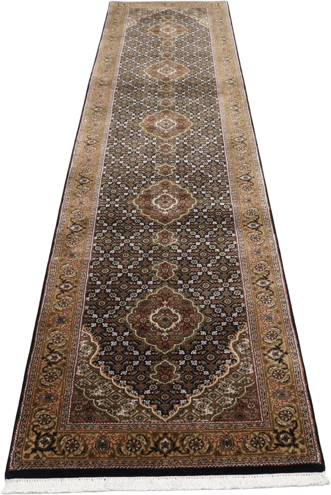 Alternative view of Wool Indian Rug 81 × 353 cm, hand-knotted