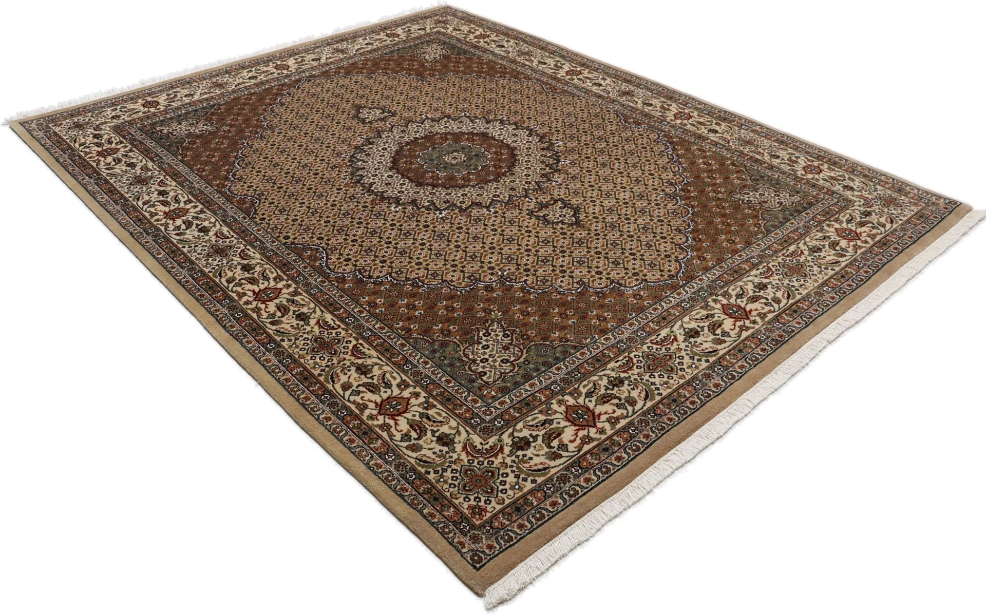 Wool Moud Indian Rug 200 × 249 cm, hand-knotted - Image 4