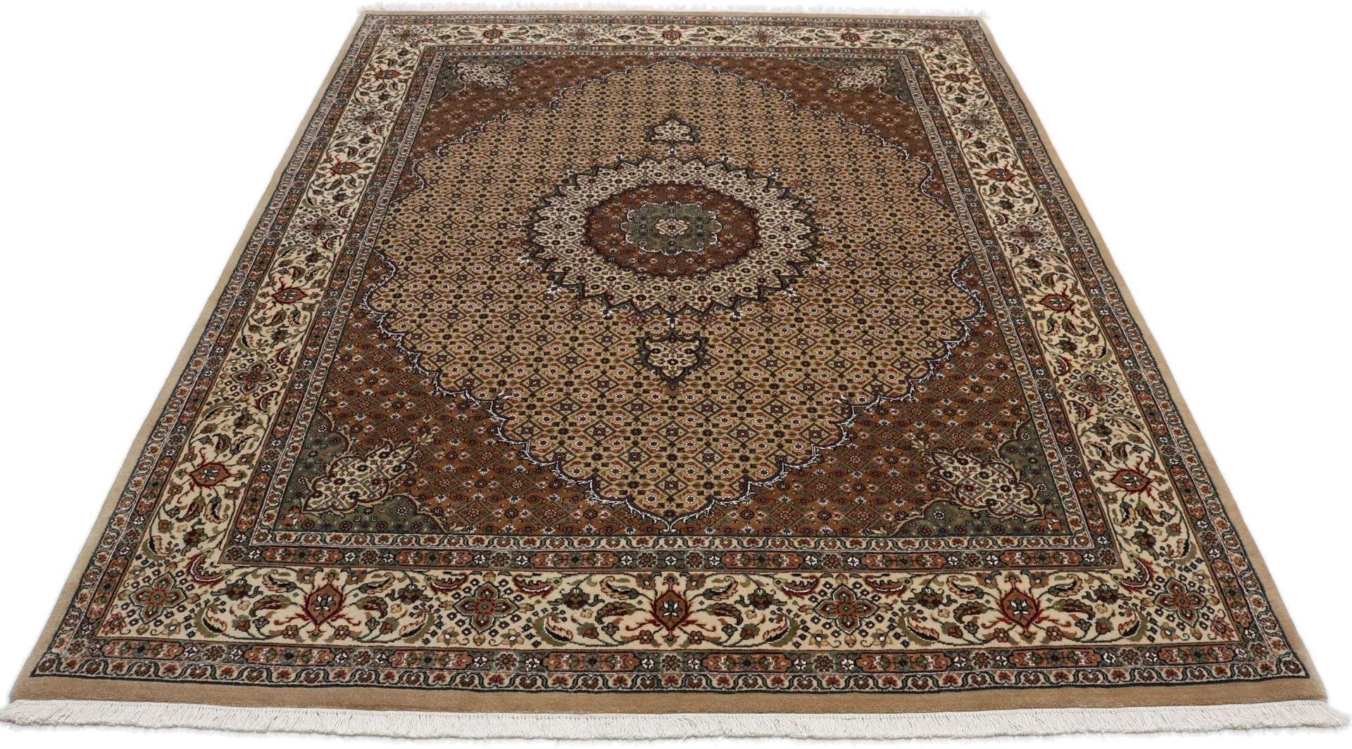Wool Moud Indian Rug 200 × 249 cm, hand-knotted - Image 8