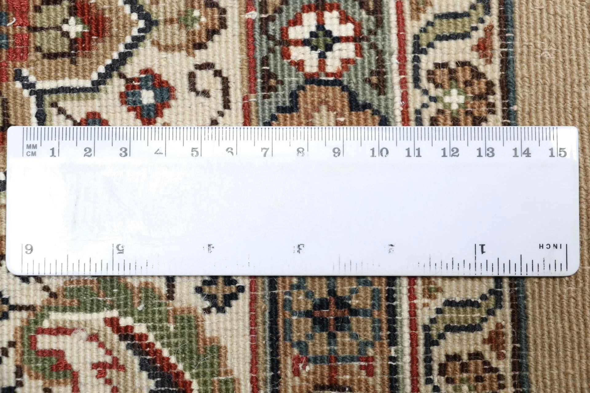 Wool Moud Indian Rug 200 × 249 cm, hand-knotted - Image 11