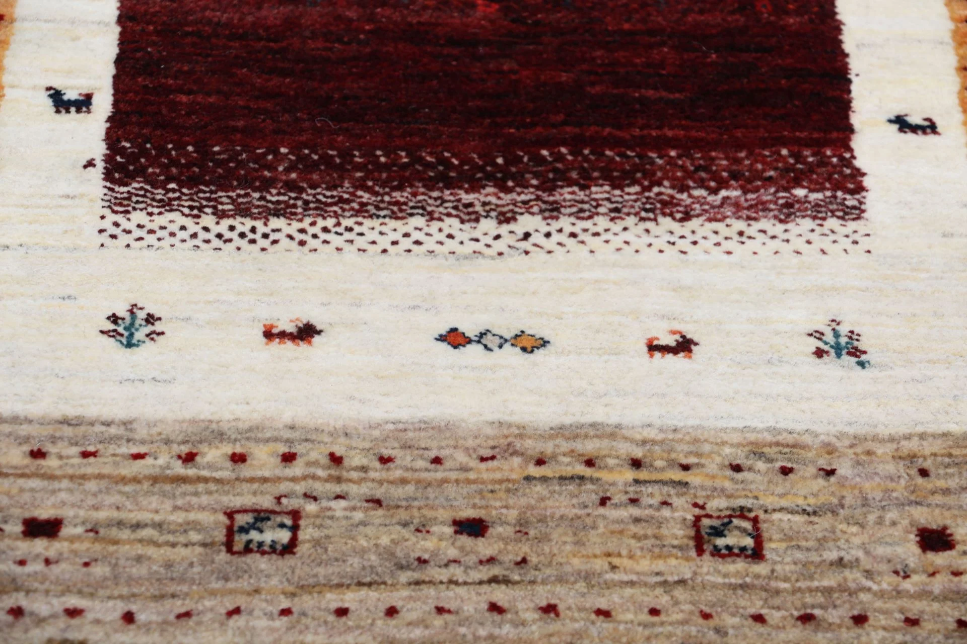 Hand-Knotted Loribaft Indian Rug, 85 × 314 cm, Wool - Image 7