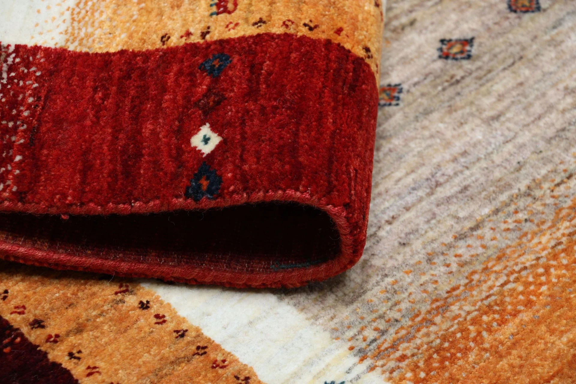 Hand-Knotted Loribaft Indian Rug, 85 × 314 cm, Wool - Image 10