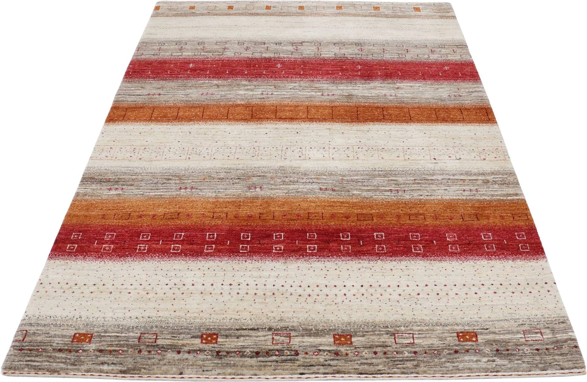 Alternative view of Loribaft Indian Rug 148 × 203 cm in Wool, hand-knotted