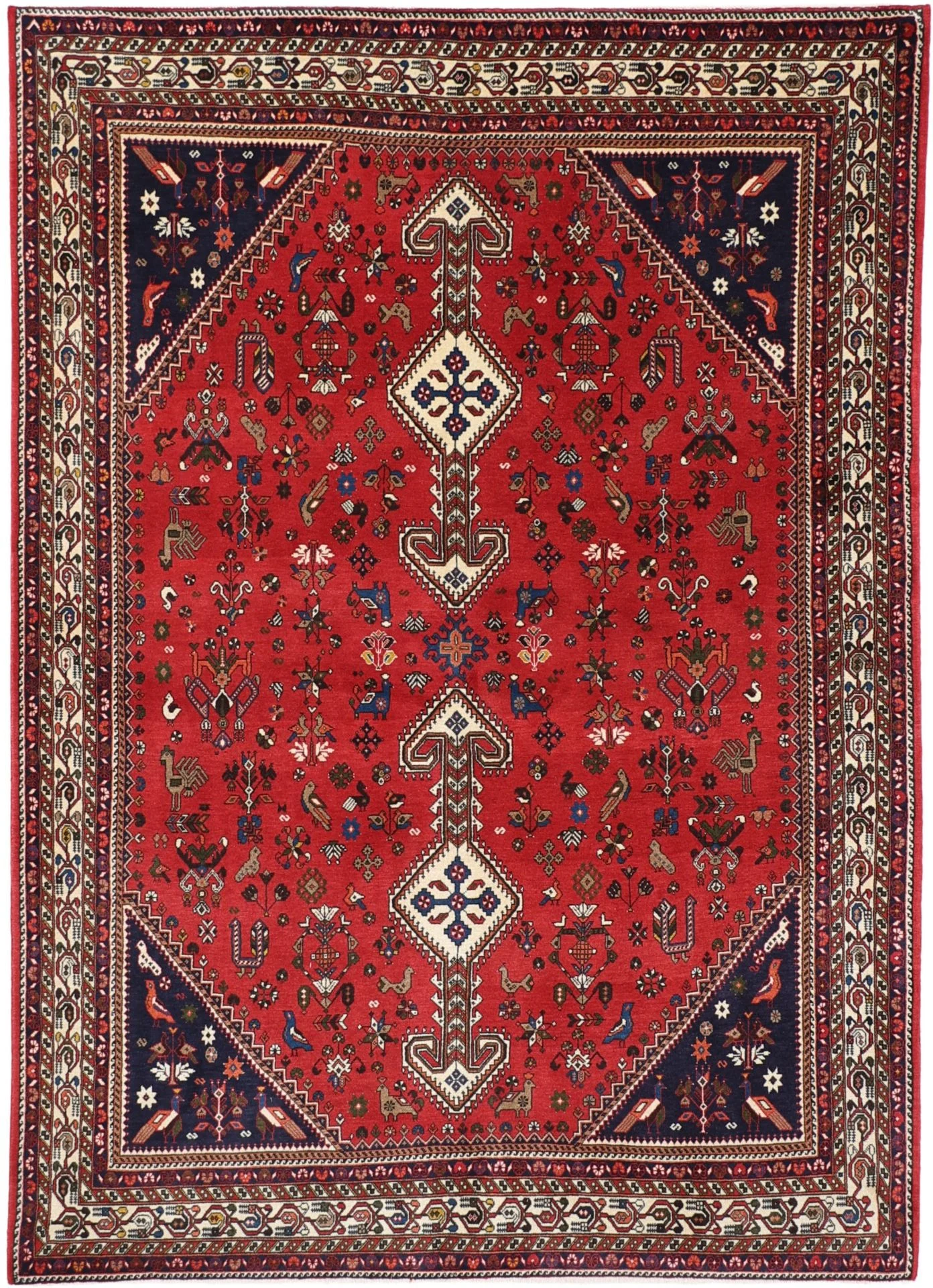 Persian Rug 170 × 233 cm in Wool, hand-knotted