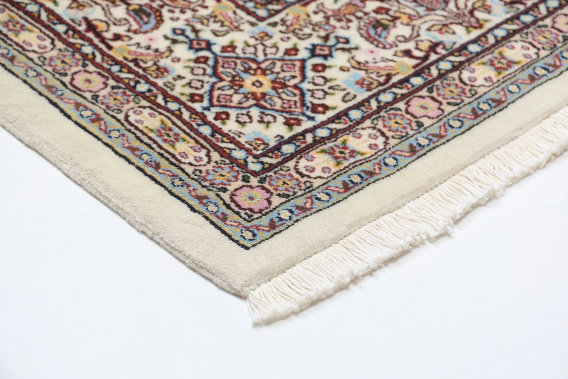 Hand-Knotted Moud Persian Rug, 163 × 243 cm, Wool - Image 6