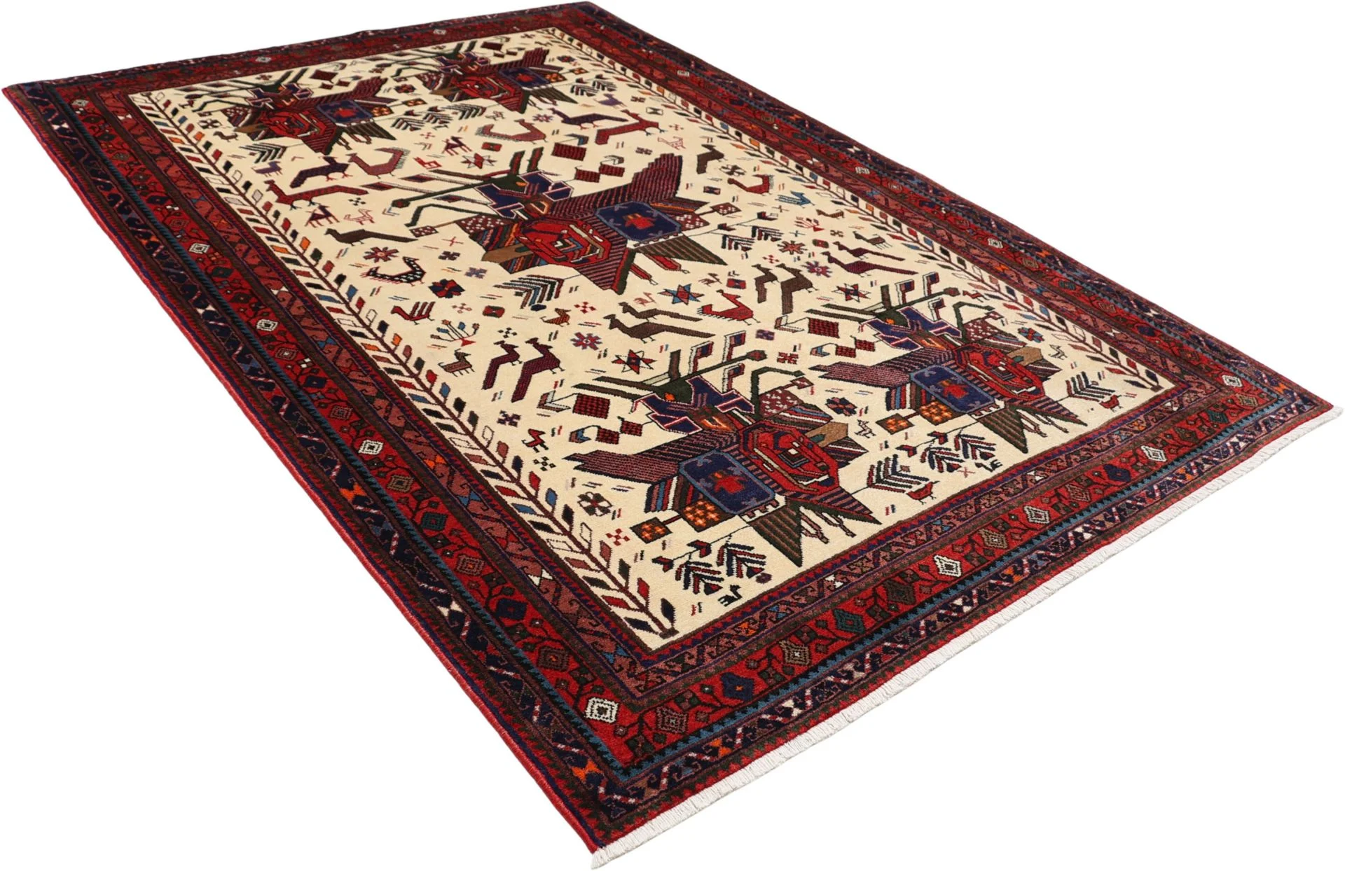 Hand-Knotted Persian Rug, 162 × 237 cm, Wool - Image 4