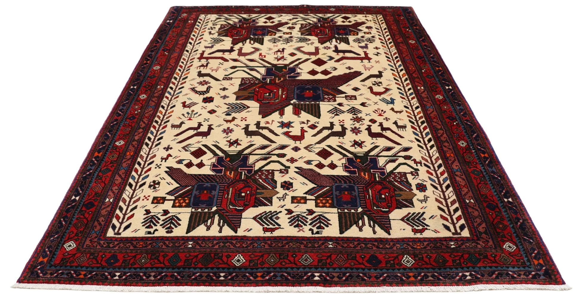 Hand-Knotted Persian Rug, 162 × 237 cm, Wool - Image 7