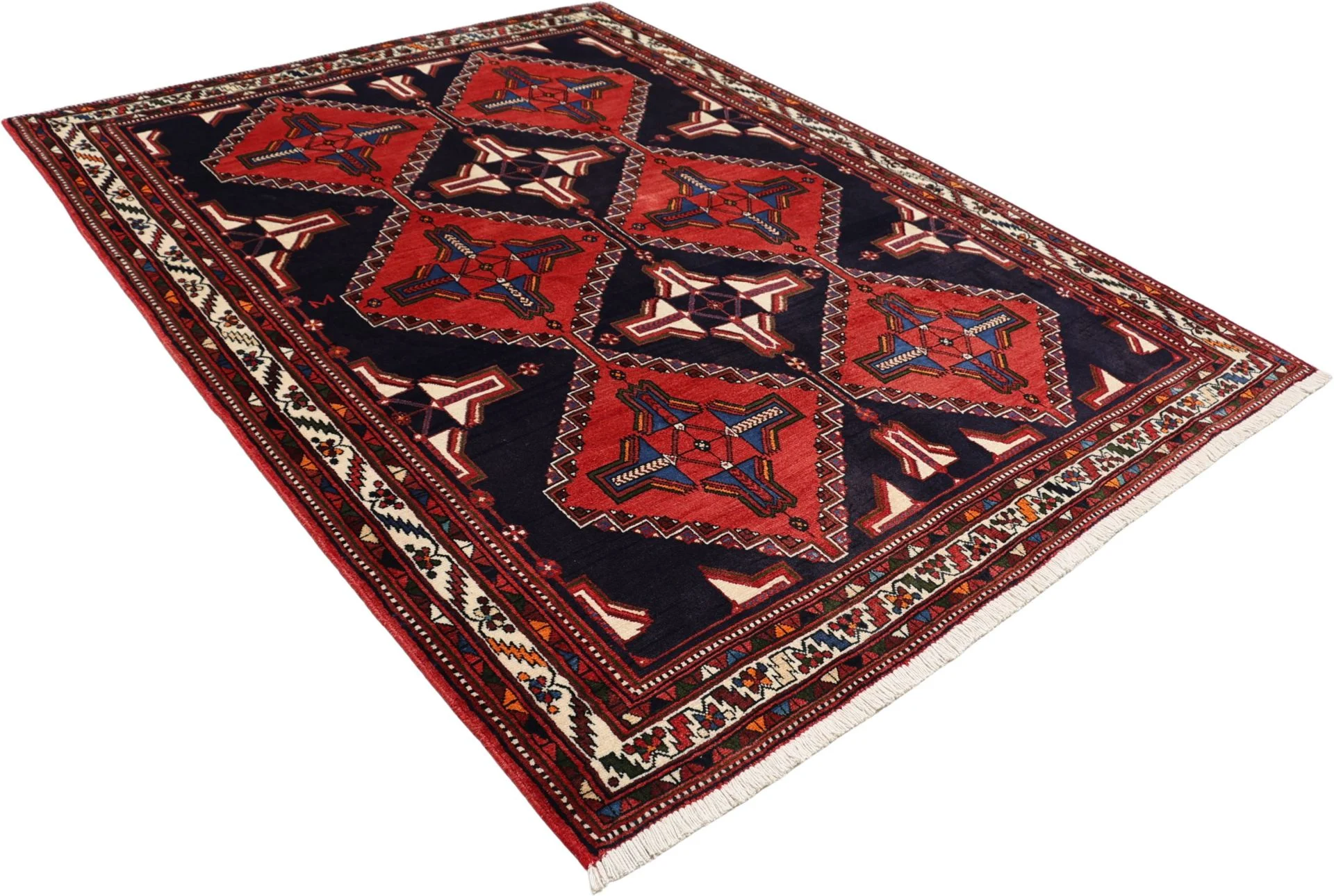Persian Rug 168 × 222 cm in Wool, hand-knotted - Image 4