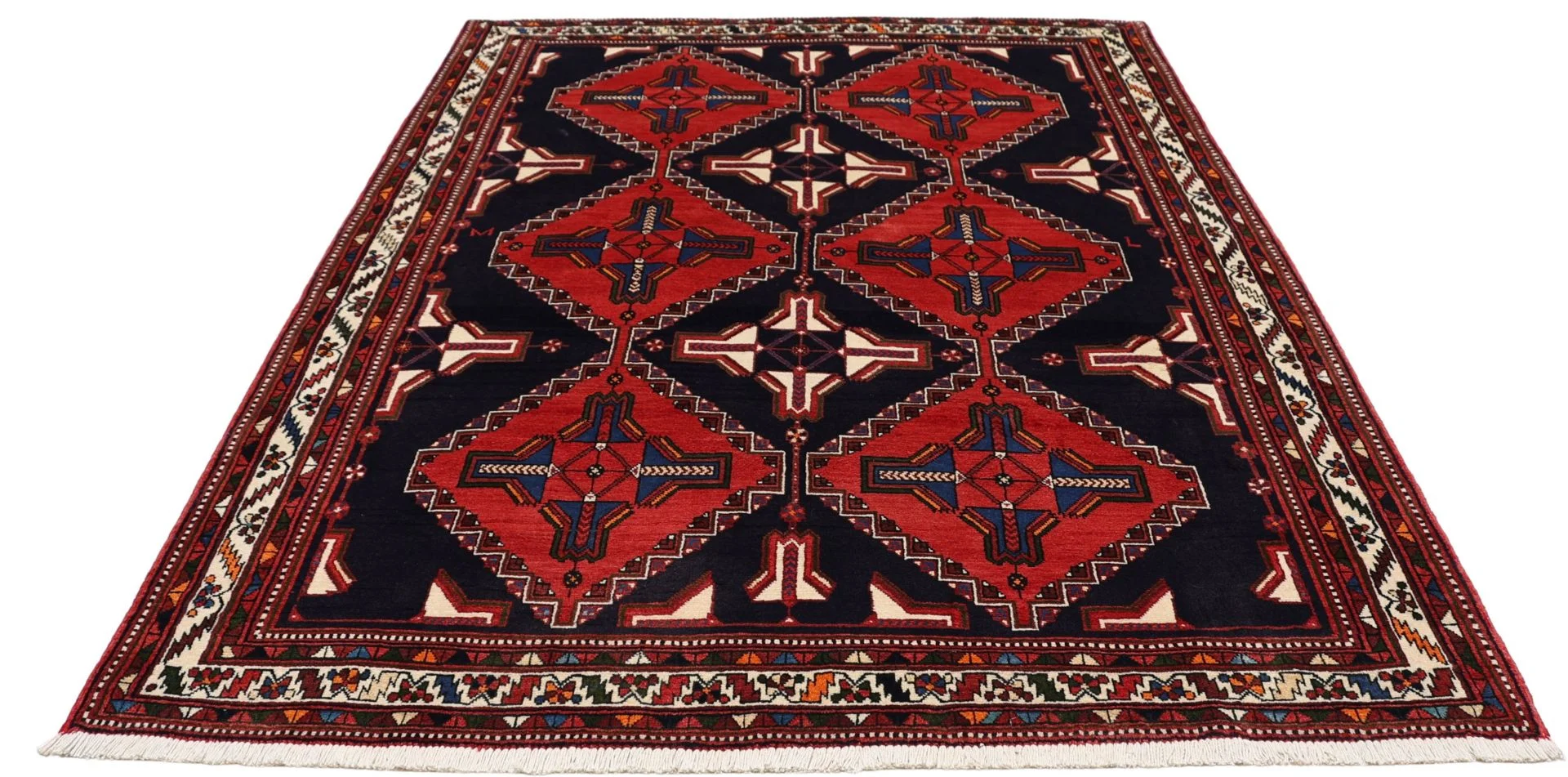 Persian Rug 168 × 222 cm in Wool, hand-knotted - Image 7