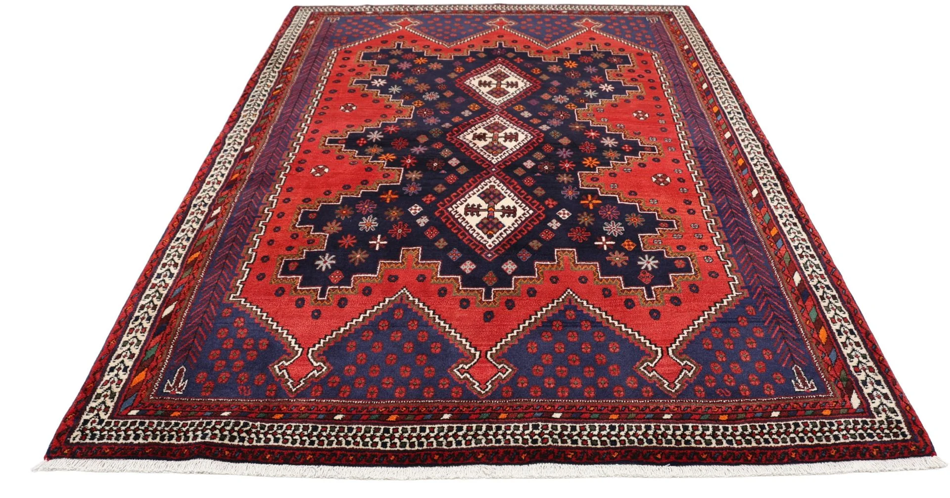 Alternative view of Wool Persian Rug 163 × 230 cm, hand-knotted