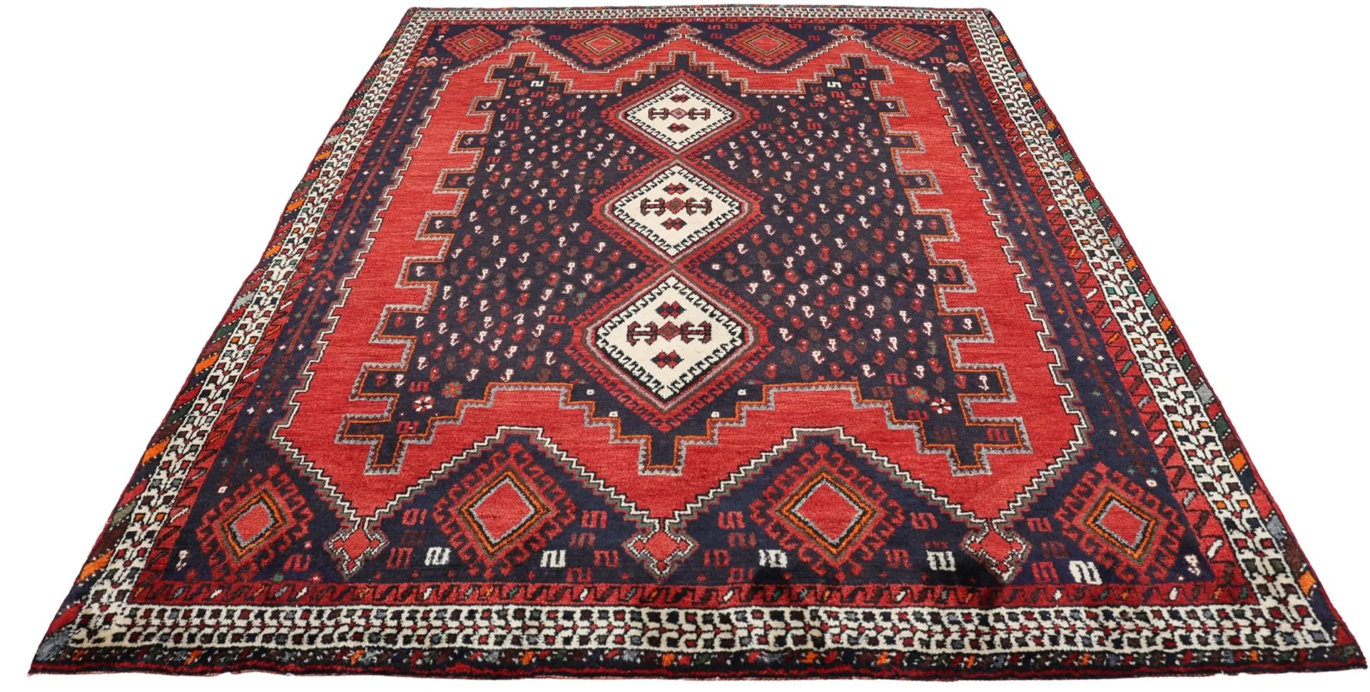 Alternative view of Wool Persian Rug 160 × 220 cm, hand-knotted