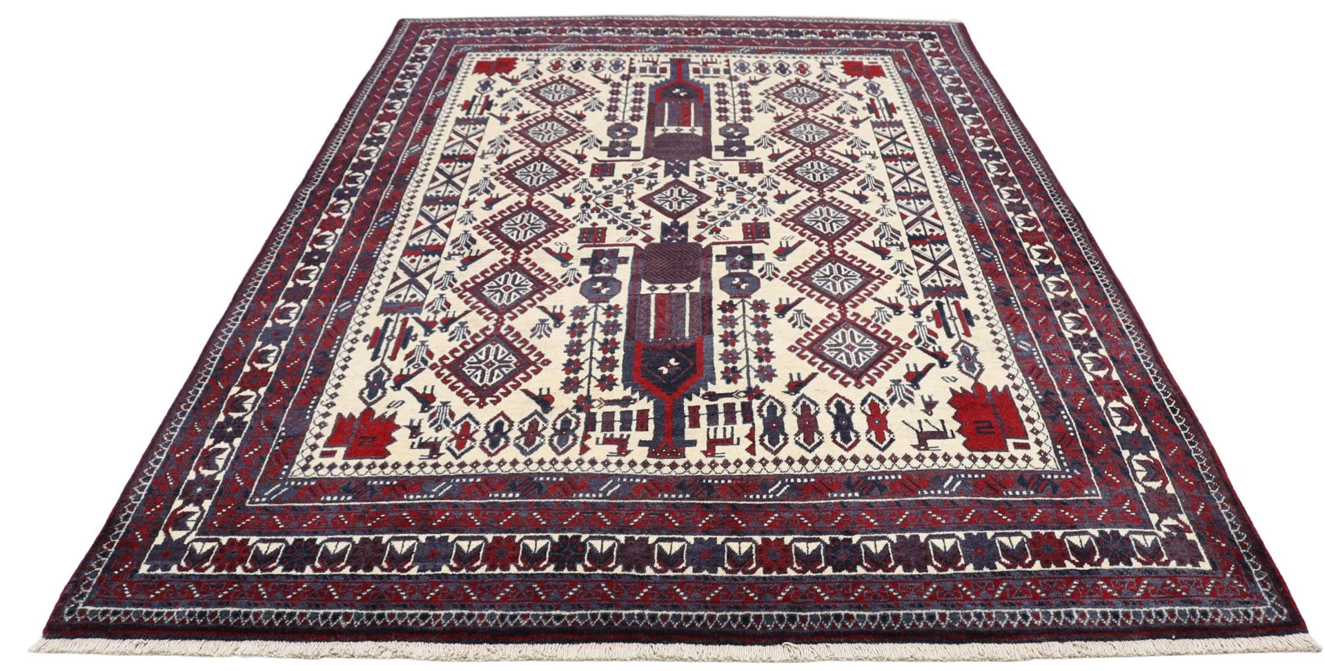 Alternative view of Hand-Knotted Persian Rug, 167 × 238 cm, Wool