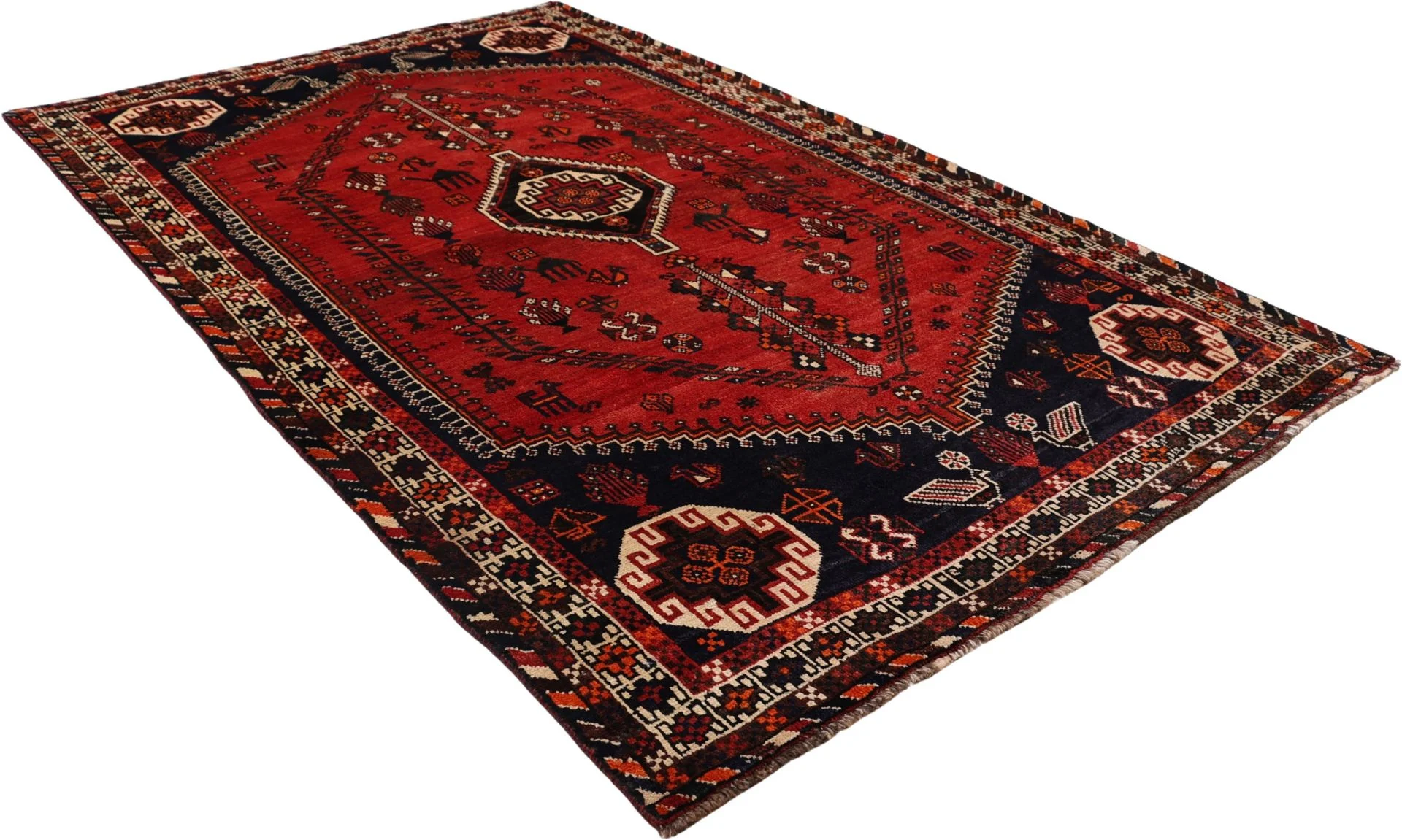 Shiraz Persian Rug 155 × 255 cm in Wool, hand-knotted - Image 4