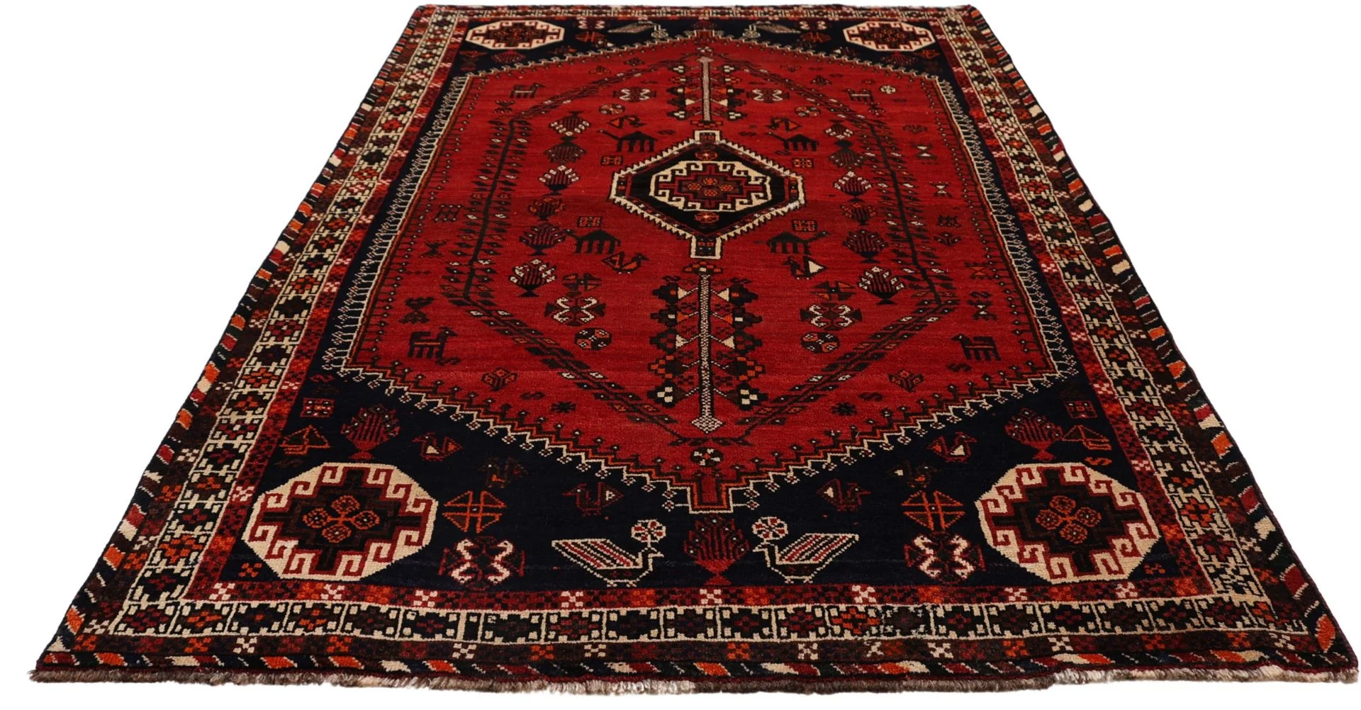 Shiraz Persian Rug 155 × 255 cm in Wool, hand-knotted - Image 7
