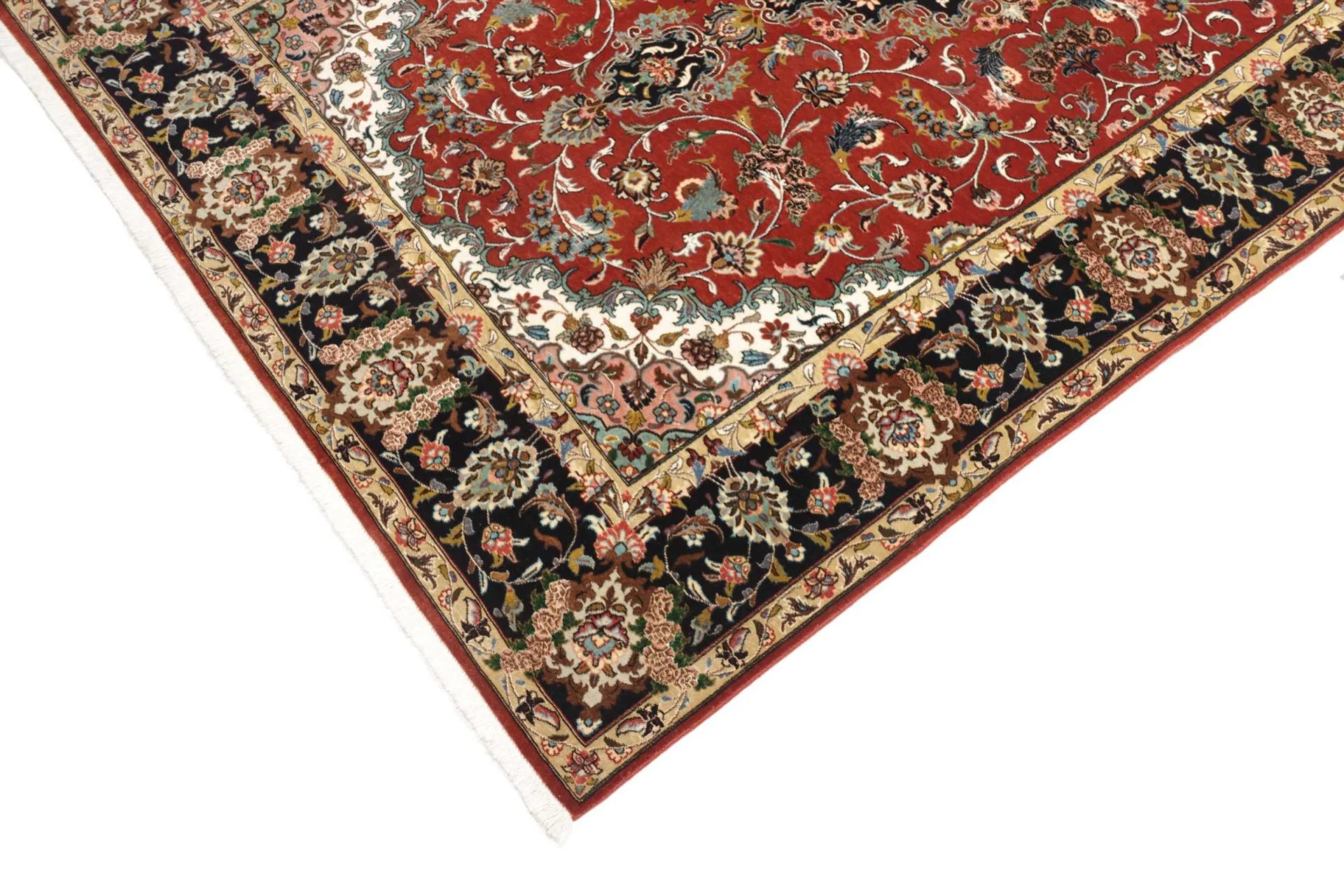 Qom Persian Rug 141 × 210 cm in Wool, hand-knotted - Image 7