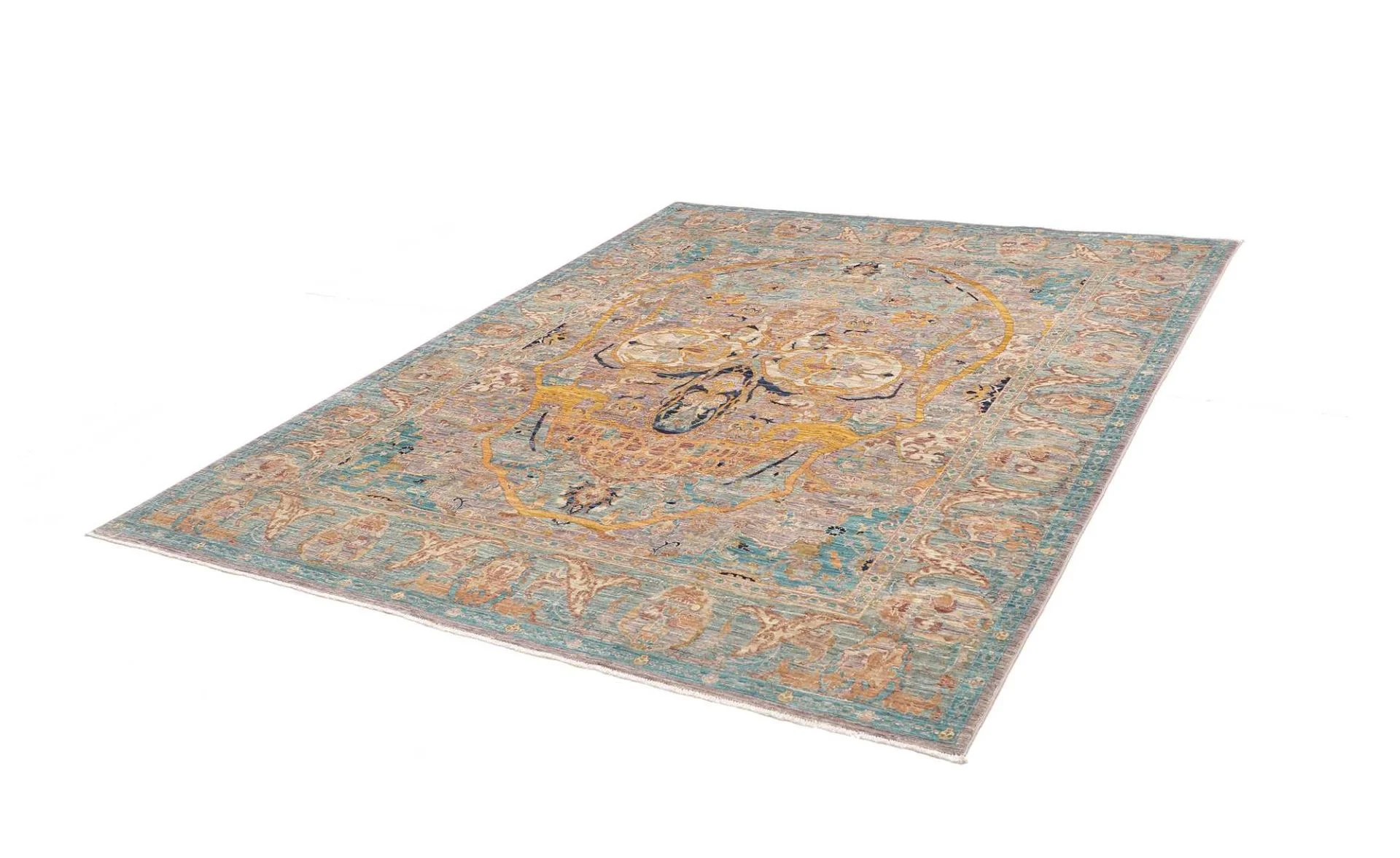 Alternative view of Samarkand Pakistani Rug 201 × 241 cm in Wool, hand-knotted