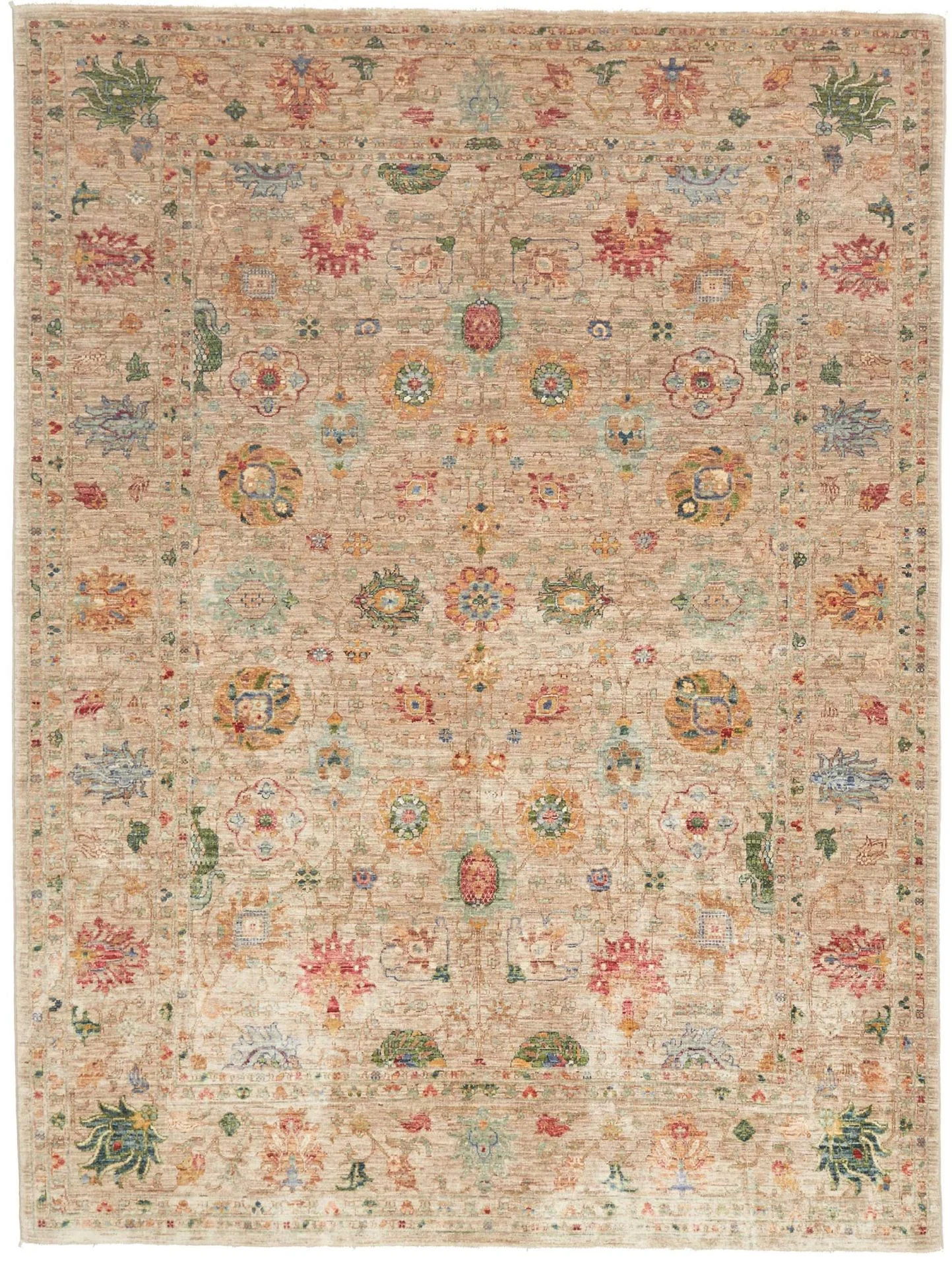 Hand-Knotted Samarkand Pakistani Rug, 173 × 238 cm, Wool