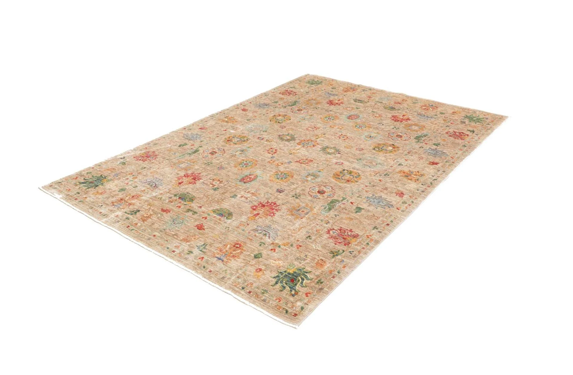 Alternative view of Hand-Knotted Samarkand Pakistani Rug, 173 × 238 cm, Wool