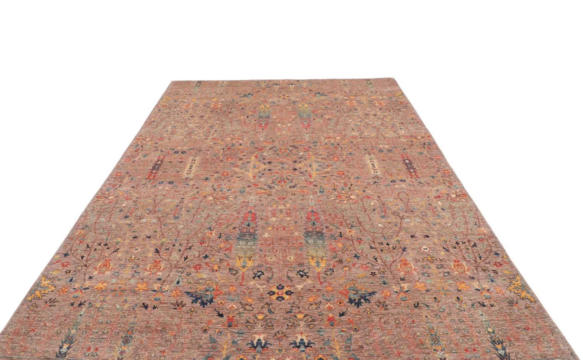 Hand-Knotted Samarkand Pakistani Rug, 197 × 282 cm, Wool - Image 4